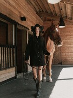 BRUNETTE  the label FRINGE JACKET