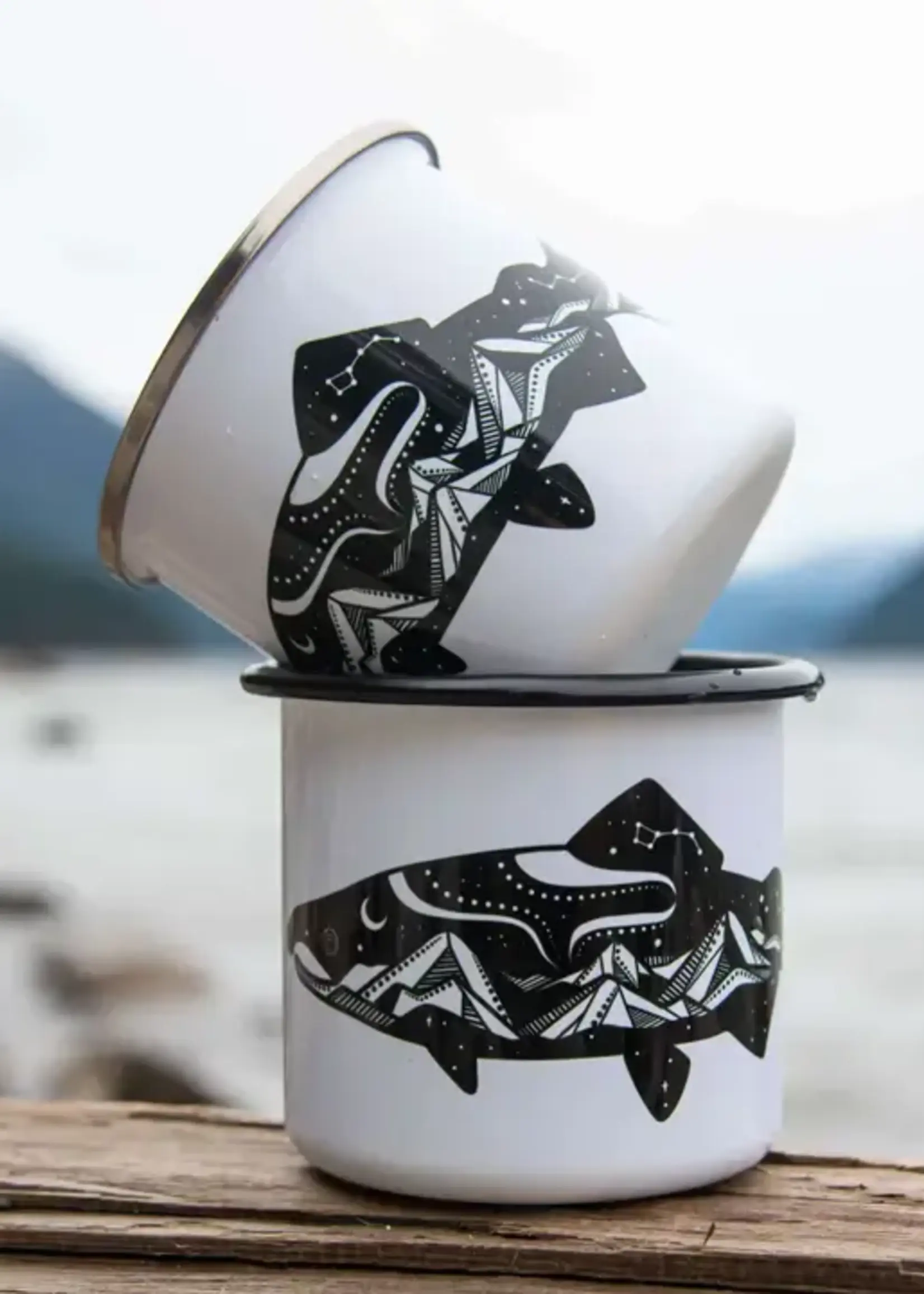 MOUNTAIN MORNINGS Souvenir Camping Mugs