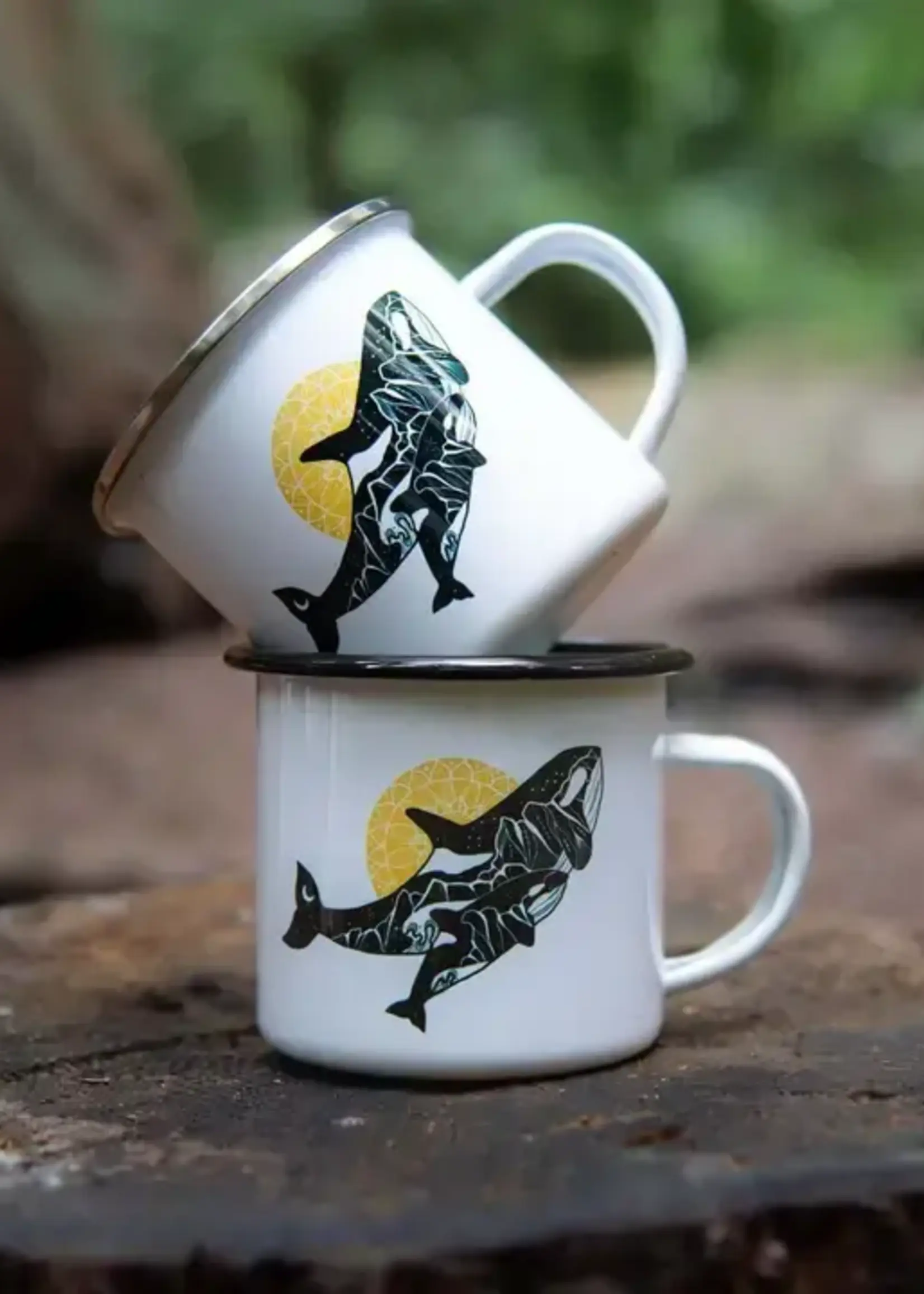 MOUNTAIN MORNINGS Souvenir Camping Mugs