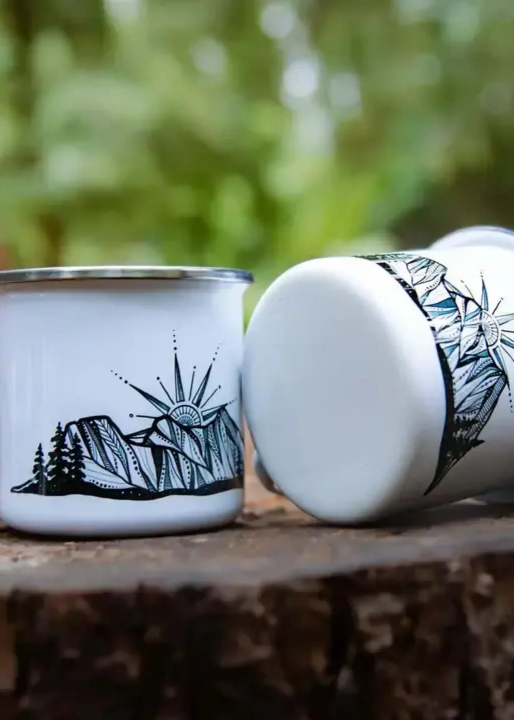MOUNTAIN MORNINGS Souvenir Camping Mugs