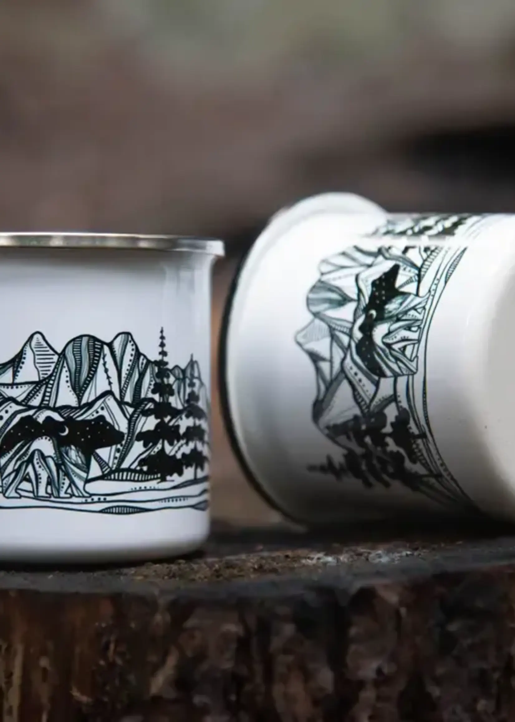 MOUNTAIN MORNINGS Souvenir Camping Mugs