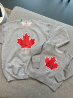 WHISTLE & FLUTE CLOTHING Kids Kawaii Maple Leaf Sweater