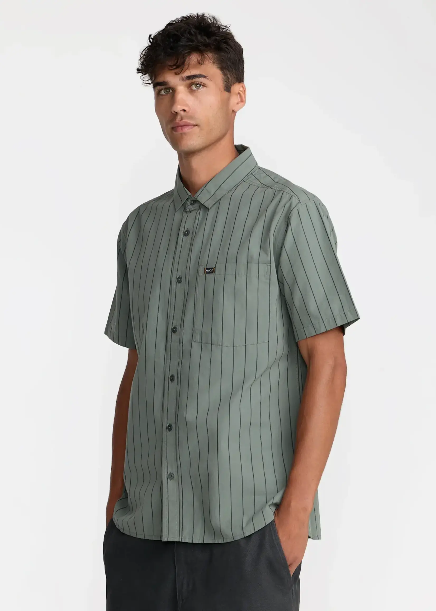 RVCA Dayshift Workwear Stripe SS