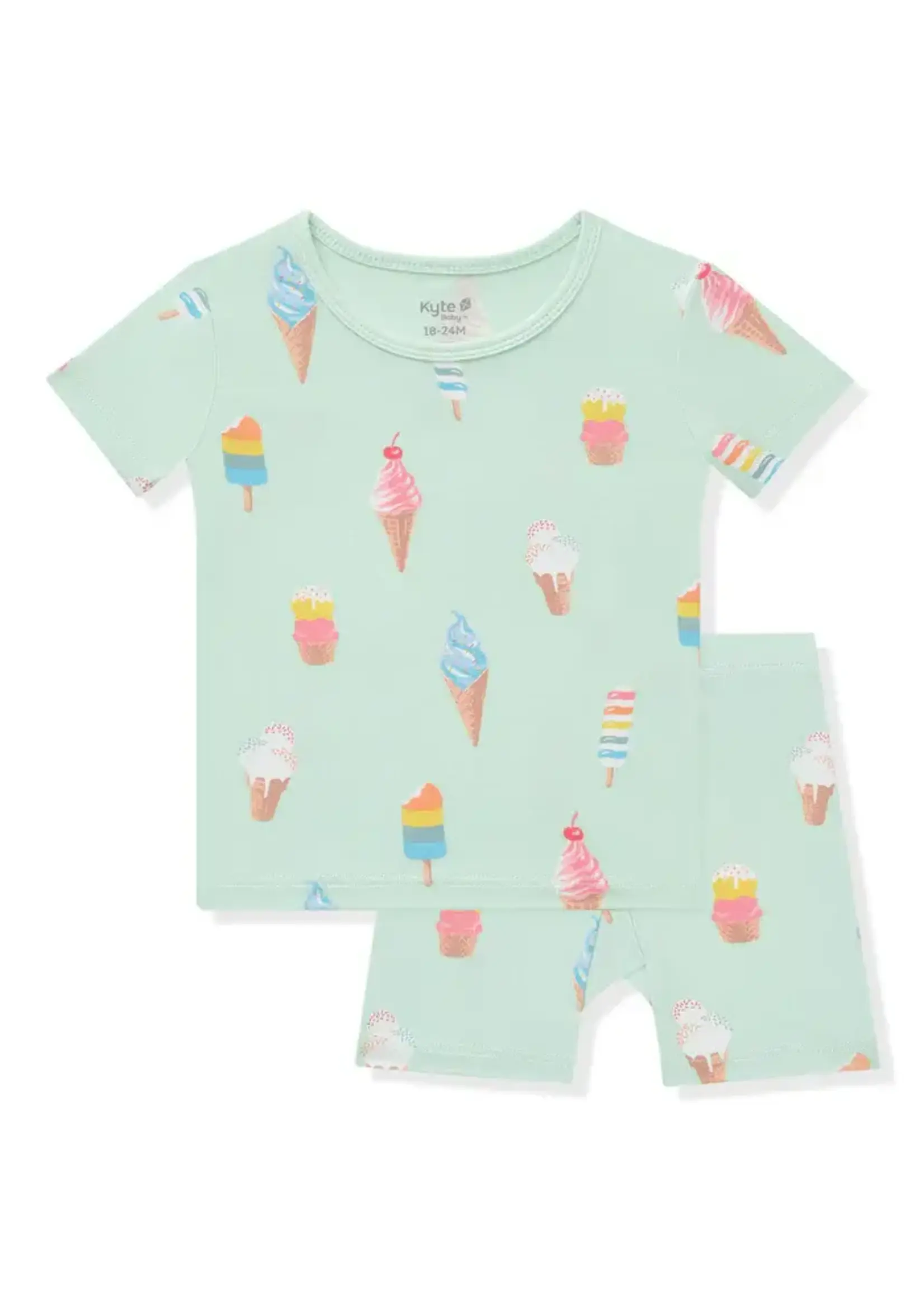 KYTE BABY Short Sleeve Pajamas - Strawberry Fields