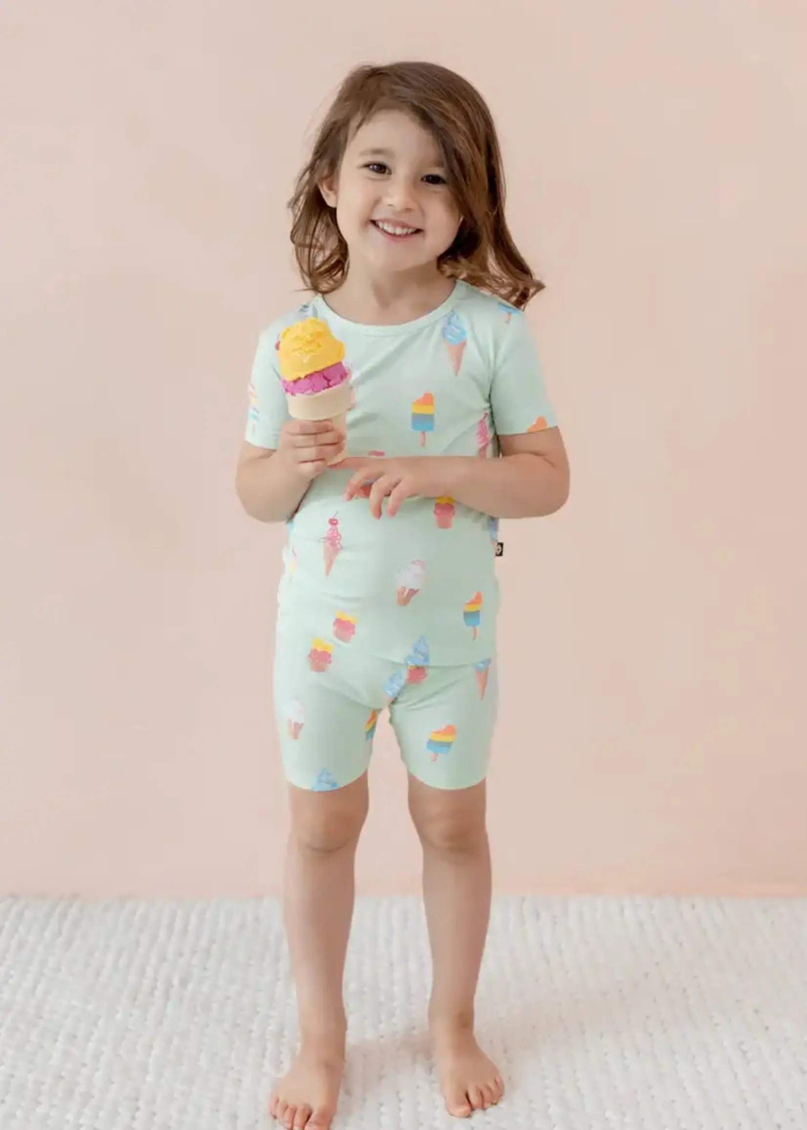 KYTE BABY Short Sleeve Pajamas - Strawberry Fields