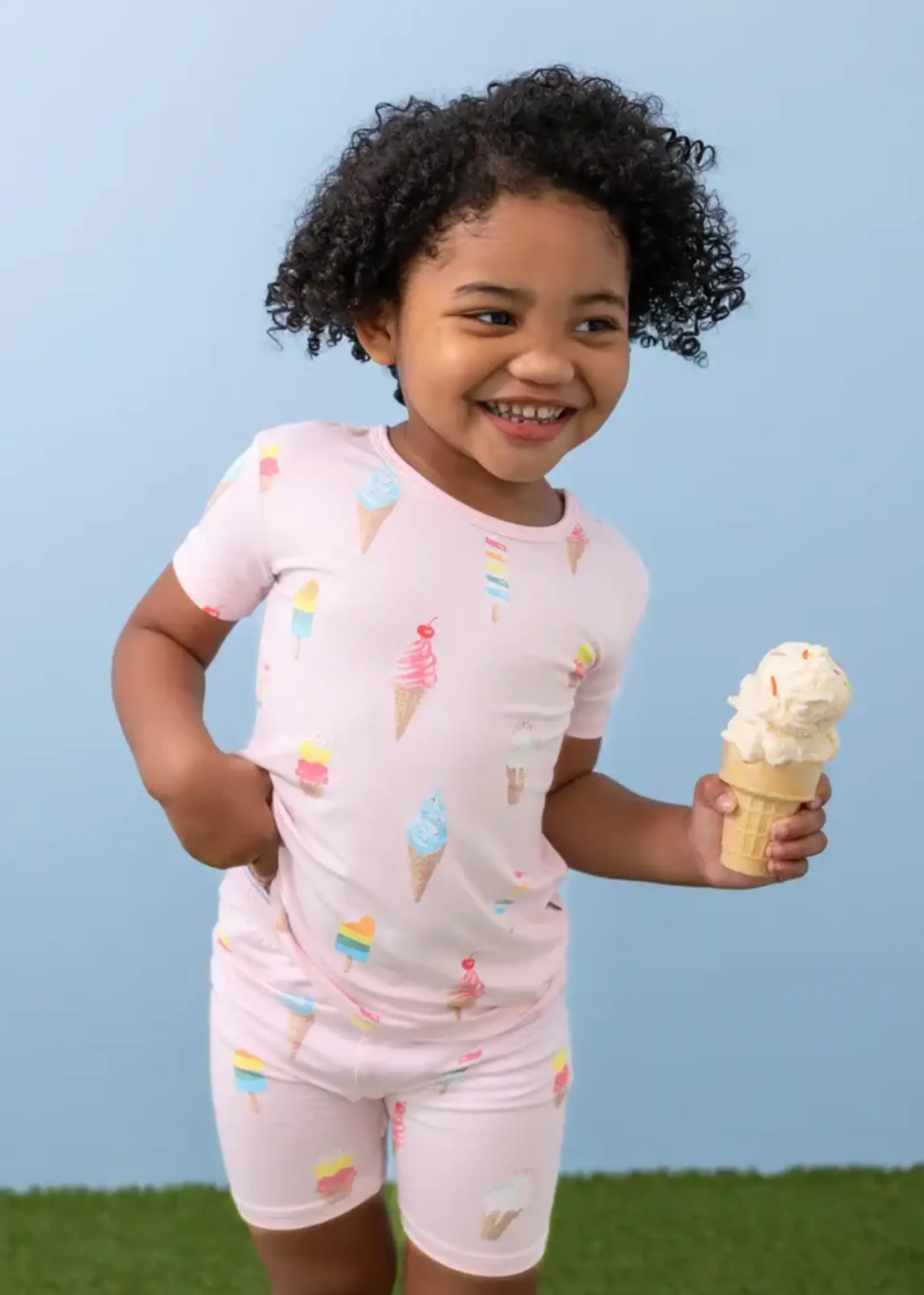 KYTE BABY Short Sleeve Pajamas - Strawberry Fields