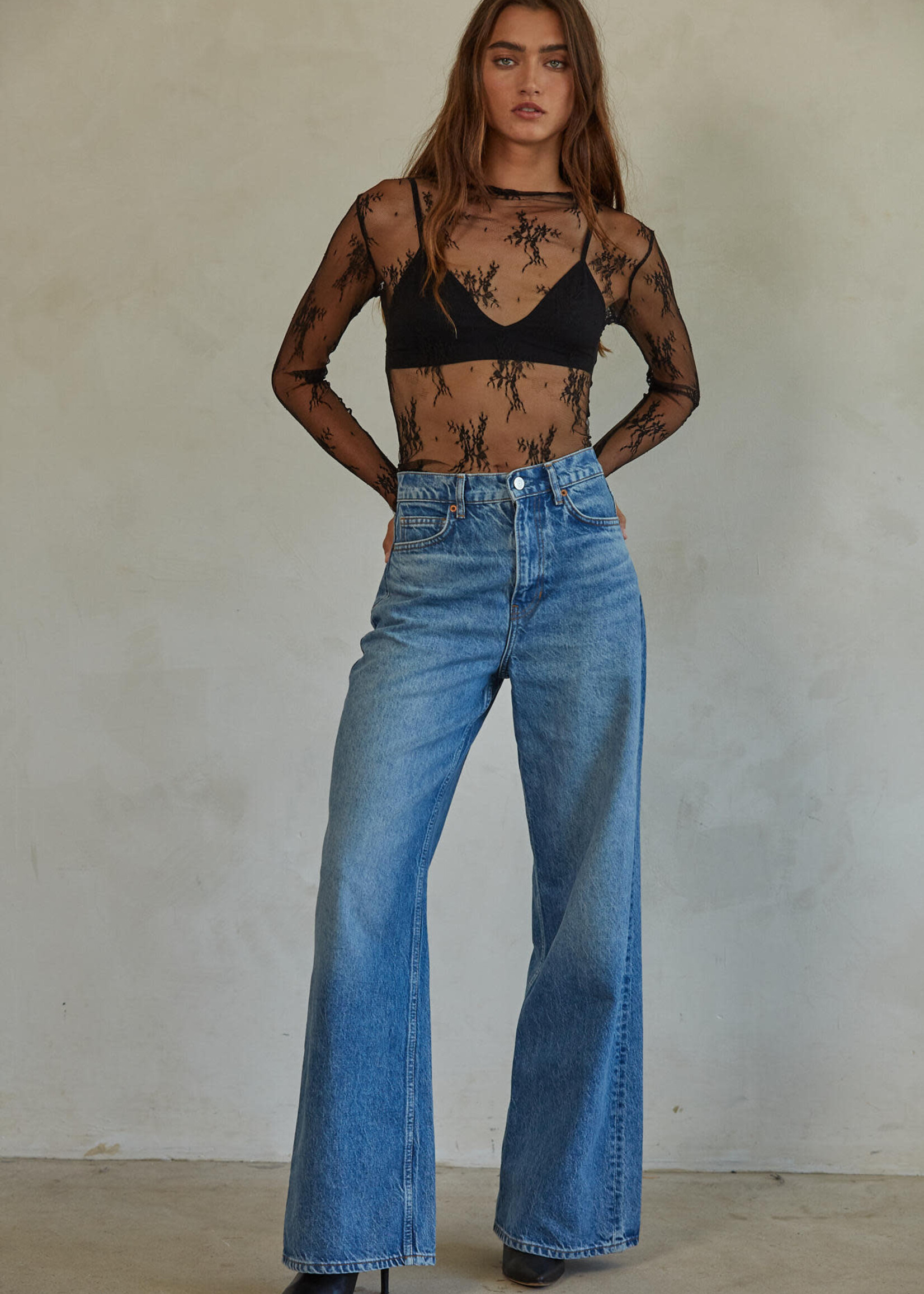 BY TOGETHER AUBREY LACE TOP