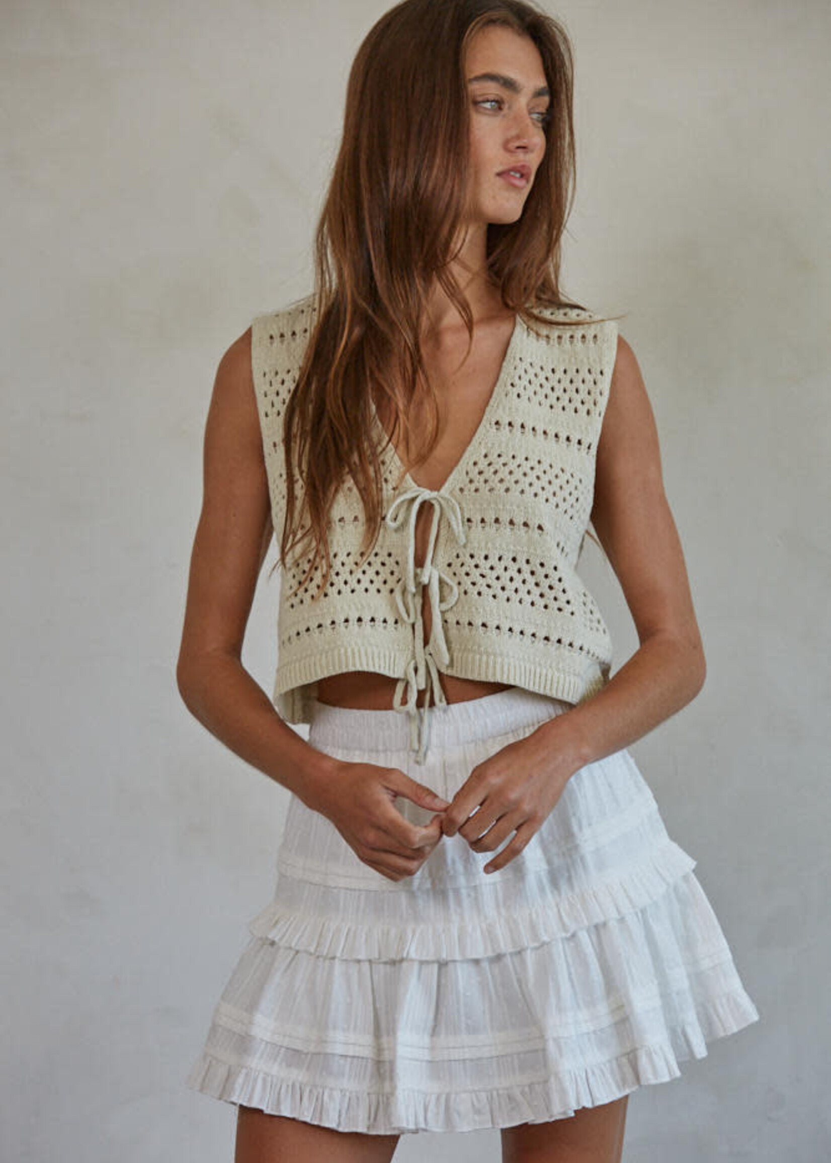 BY TOGETHER KASSI CROCHET VEST