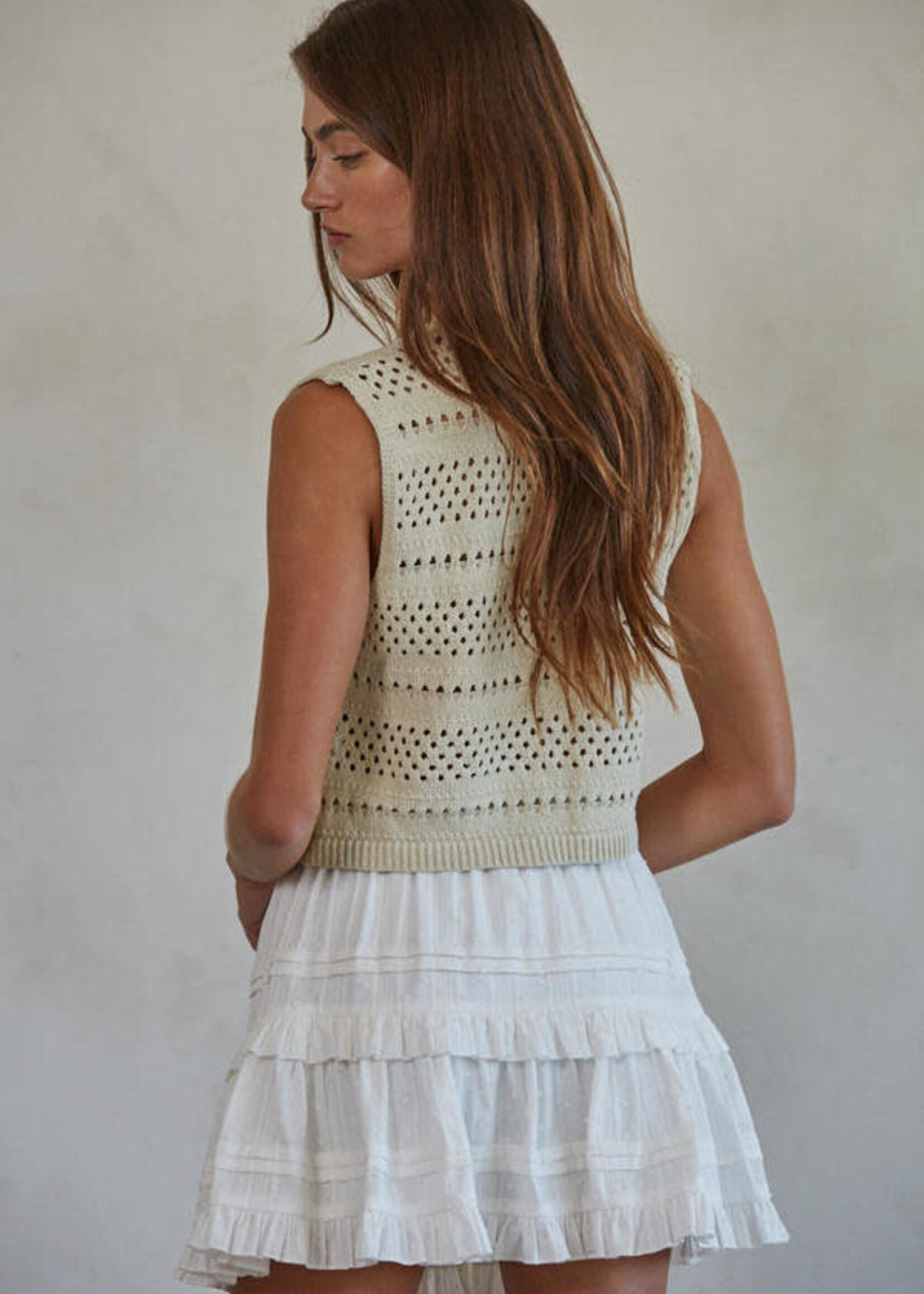 BY TOGETHER KASSI CROCHET VEST