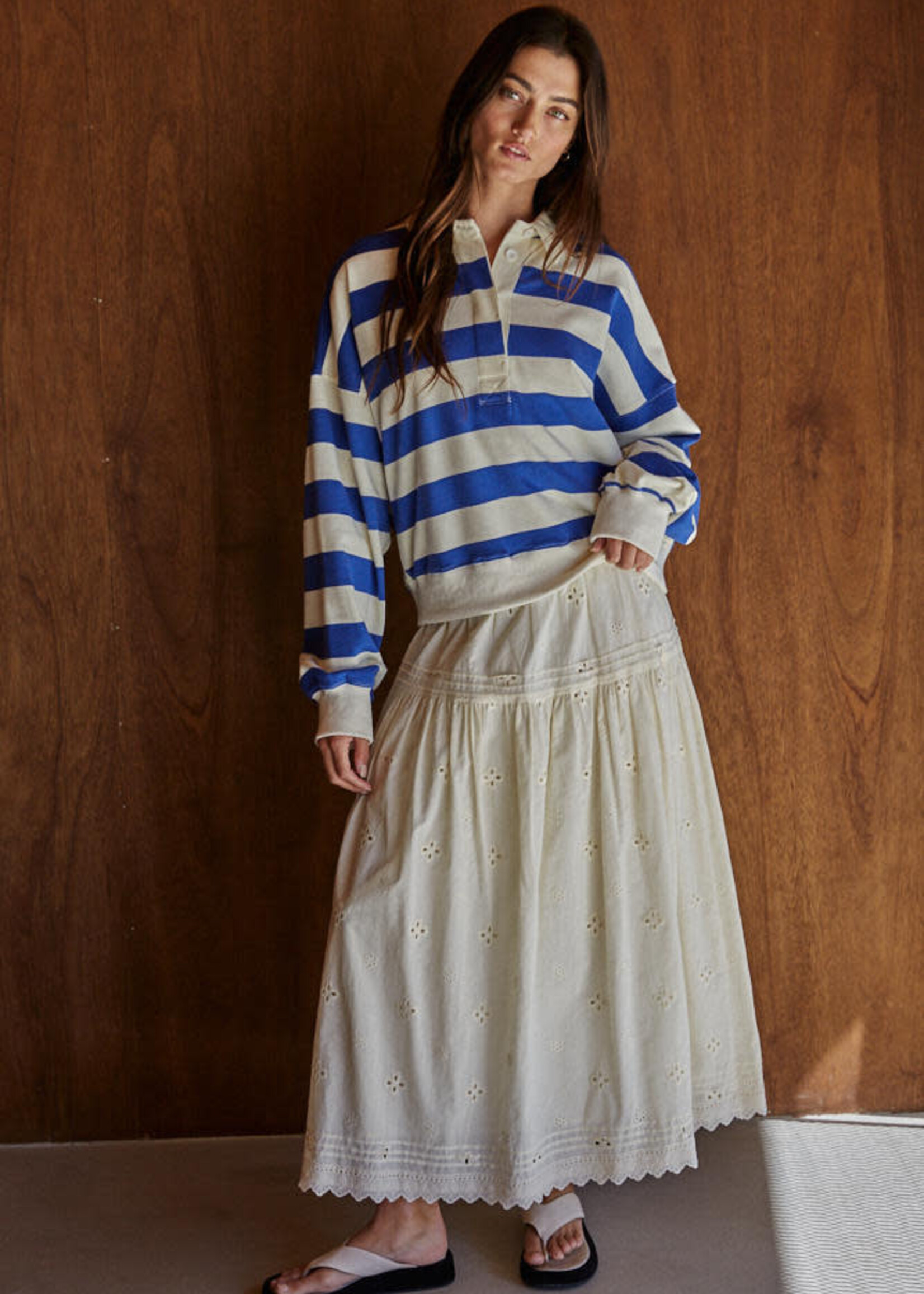 BY TOGETHER AMERIE STRIPED POLO