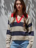 BY TOGETHER POP OF COLLAR CONTRAST POLO