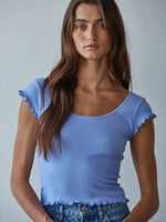 BY TOGETHER MERROW EDGE RIBBED CROP TOP