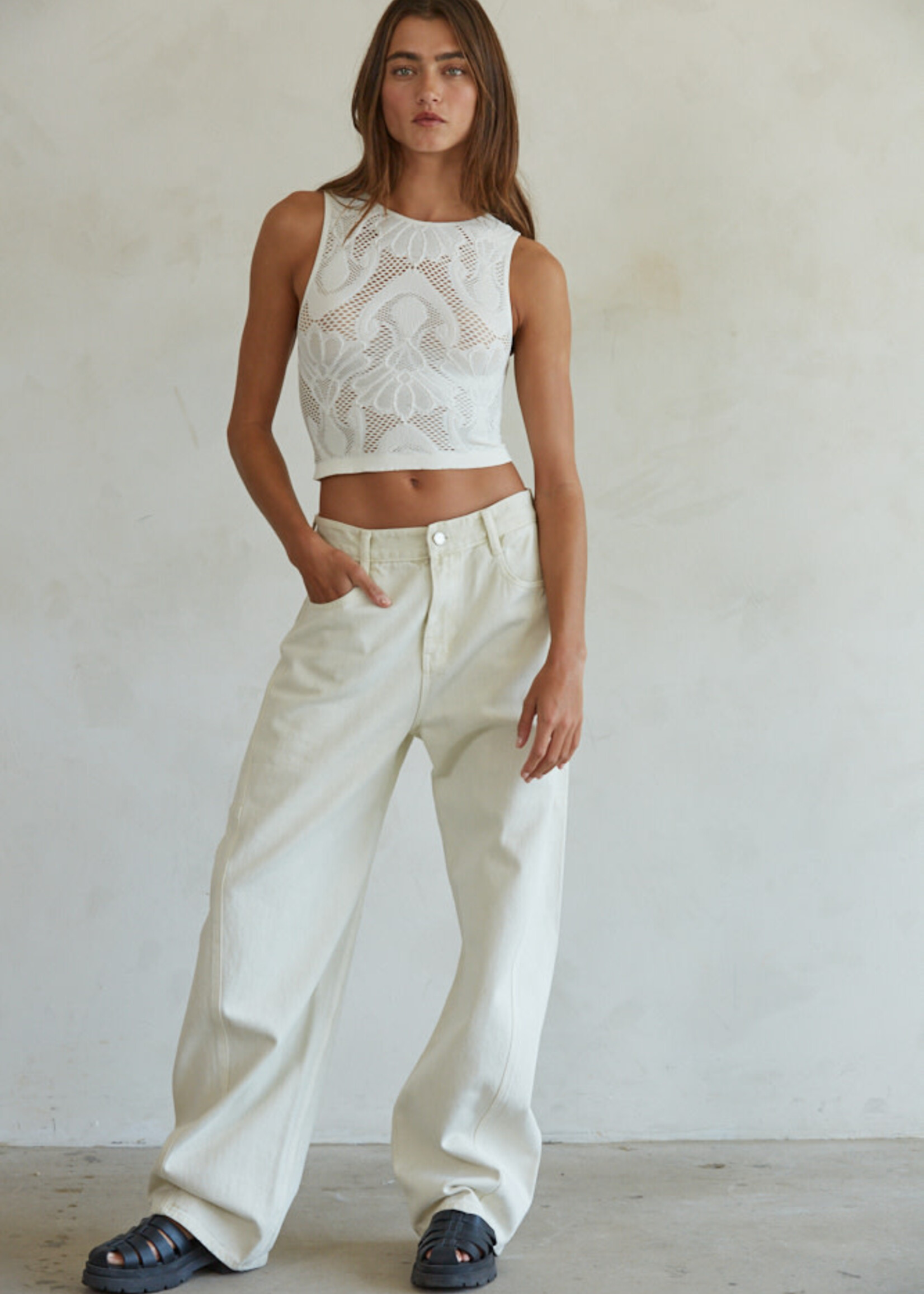 BY TOGETHER JACQUARD SLEEVELESS