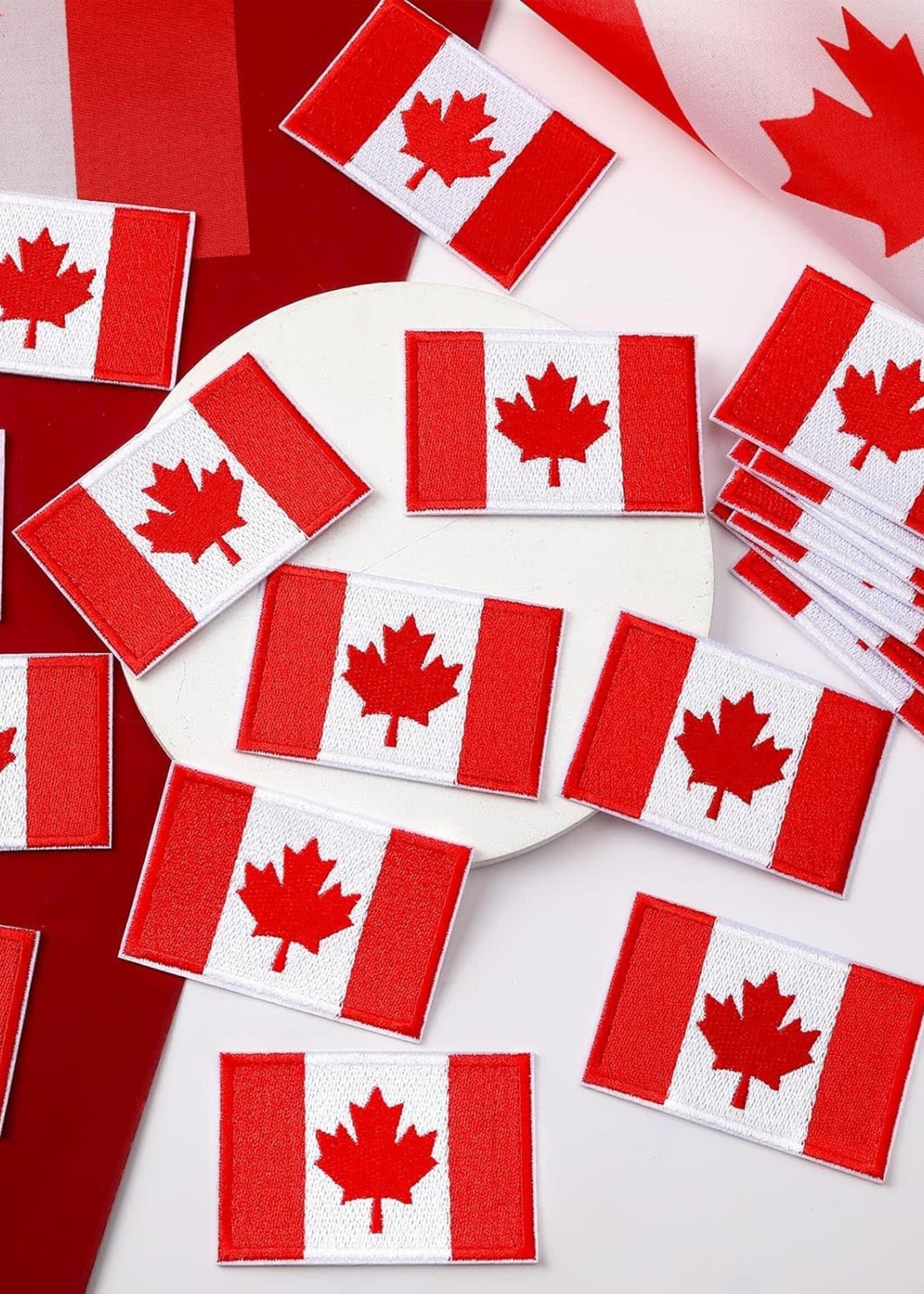LeBLANC finds Canada Flag Iron on Patches