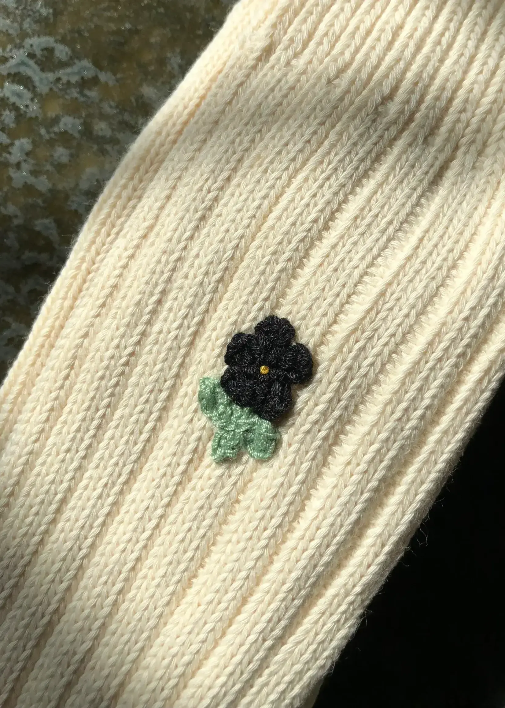 Billy Bamboo Crochet Field Rose Socks
