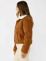 LeBLANC finds Corduroy Puffer Jacket with Sherpa Collar