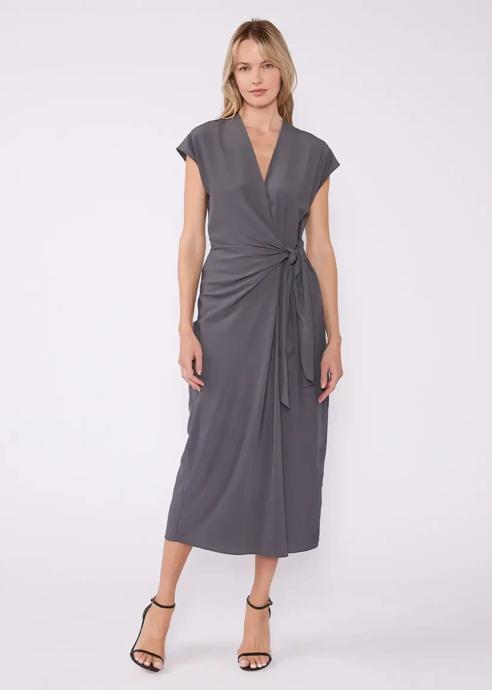 LeBLANC finds Cap Sleeve Wrap Dress