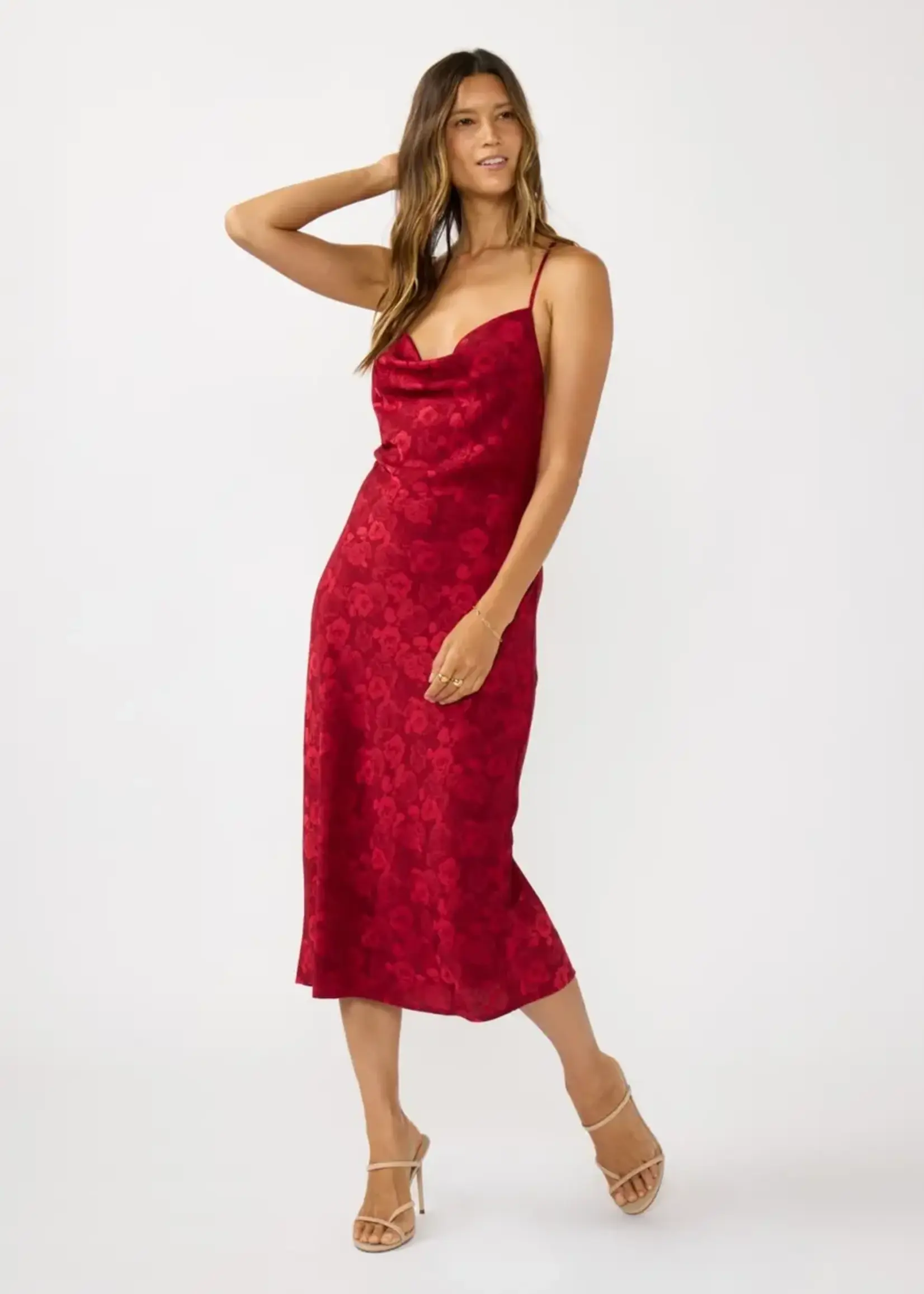 LeBLANC finds Cowl Neck Slip Dress