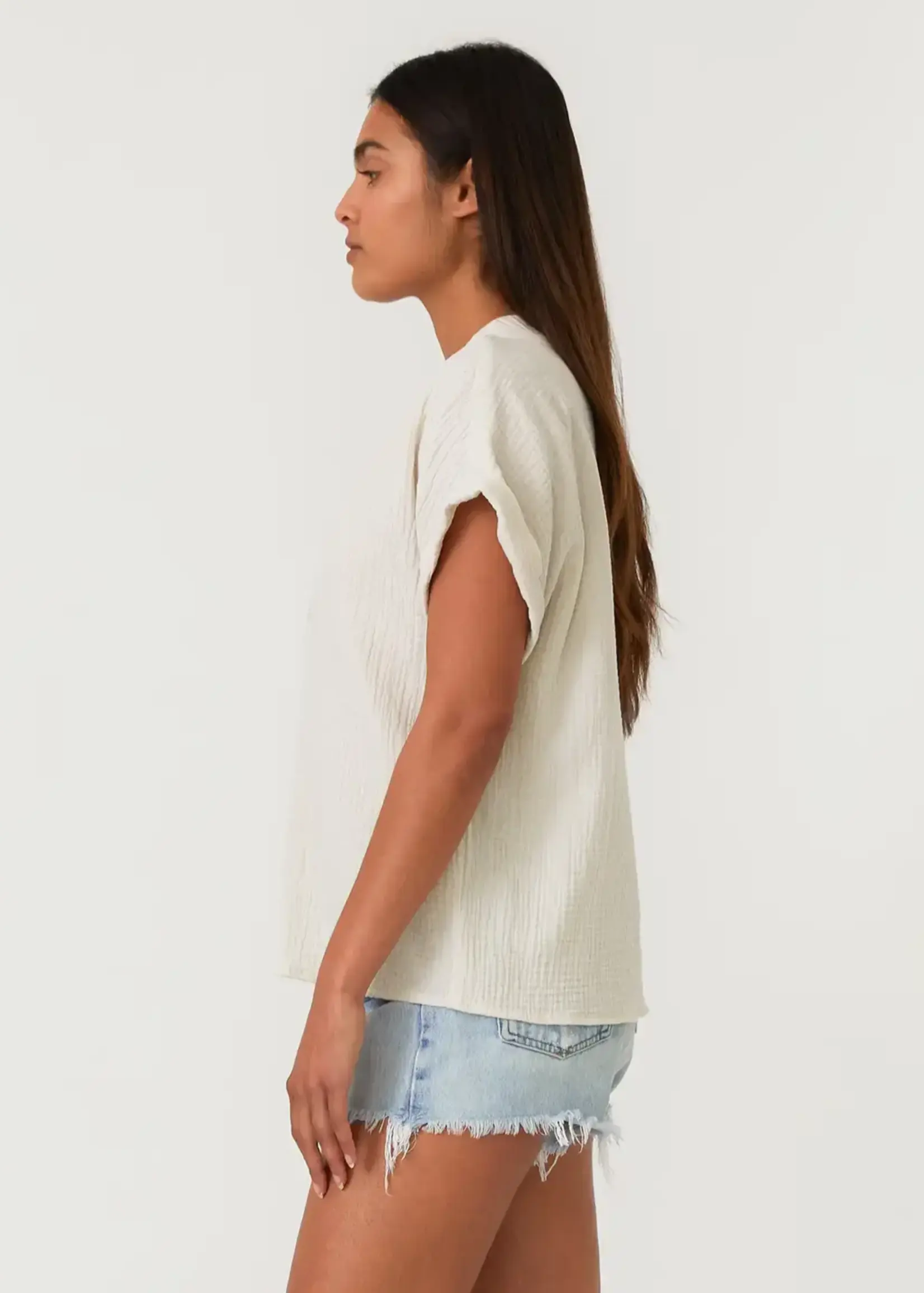 LeBLANC finds Effortless Boho Cotton Gauze Blouse