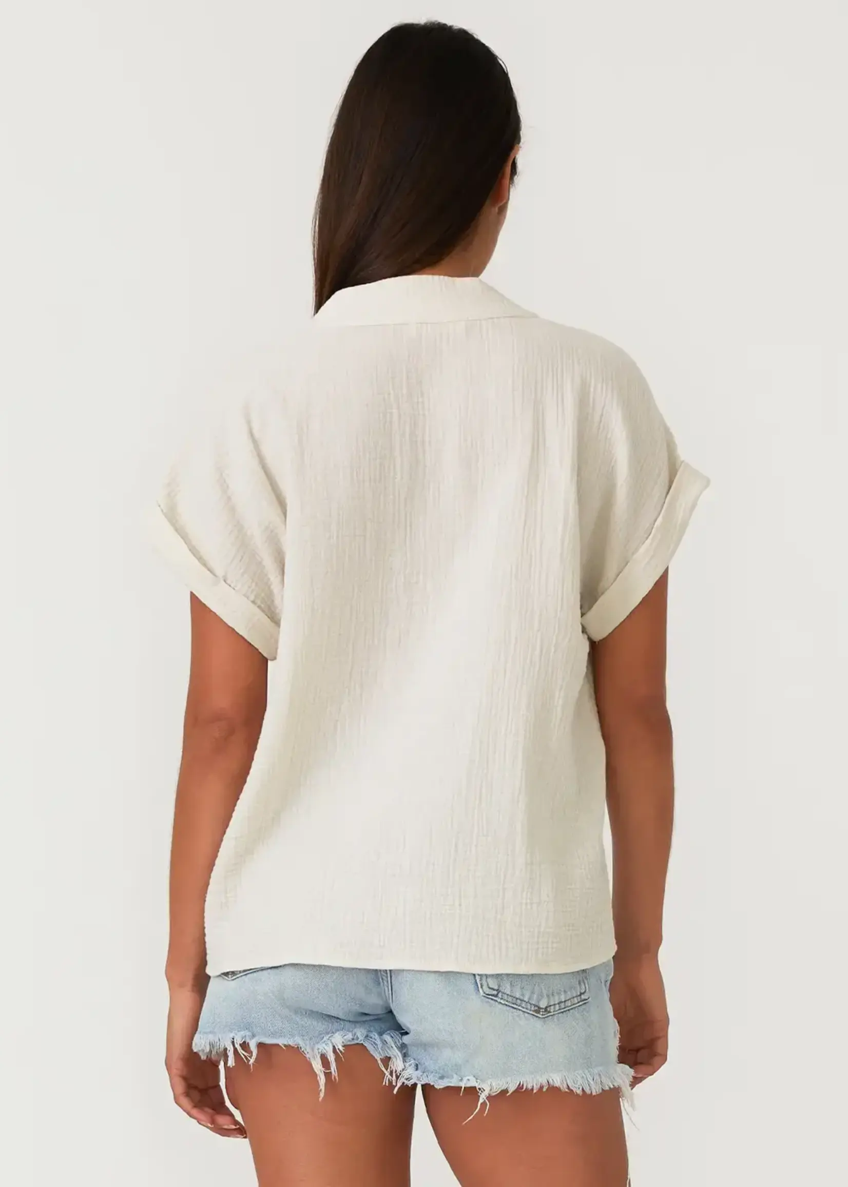 LeBLANC finds Effortless Boho Cotton Gauze Blouse