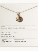 BECOMING JEWELRY Swim the sea necklace - Gold fill 18"