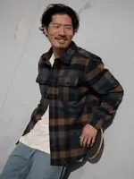 RVCA Dayshift Blanket Flannel Long Sleeve Shirt