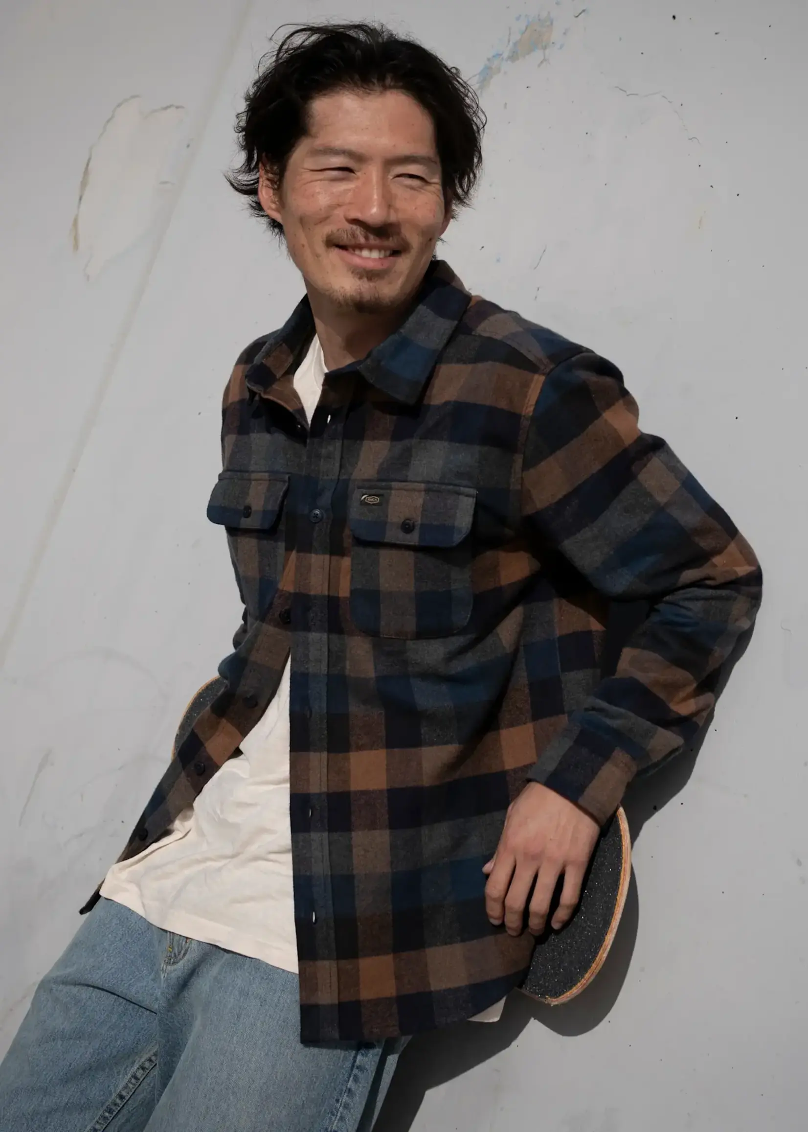 RVCA Dayshift Blanket Flannel Long Sleeve Shirt