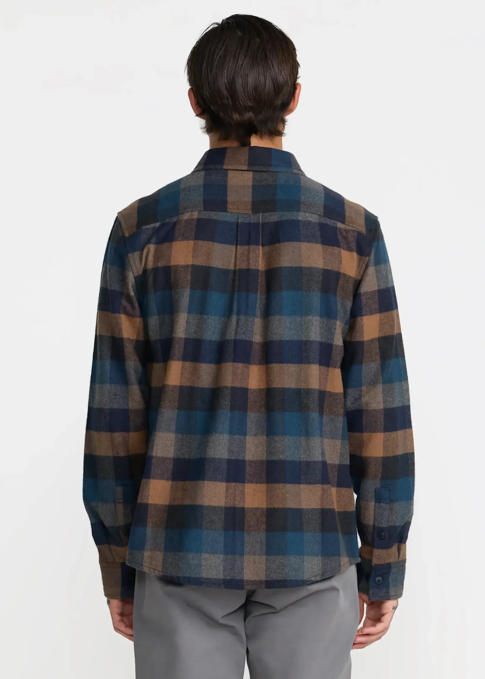 RVCA Dayshift Blanket Flannel Long Sleeve Shirt