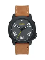 NIXON RANGER 40 LEATHER - BLACK/GUNM/NAT