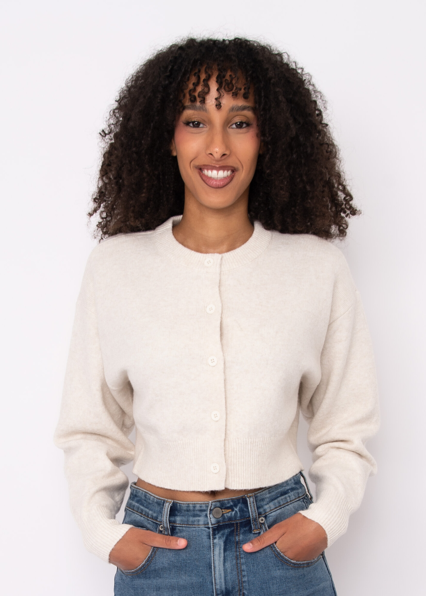 RD STYLE NEAVE LONG SLEEVE CREW NECK CARDIGAN