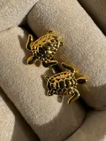 NAMASTE JEWELRY Turtle Studs - Gold