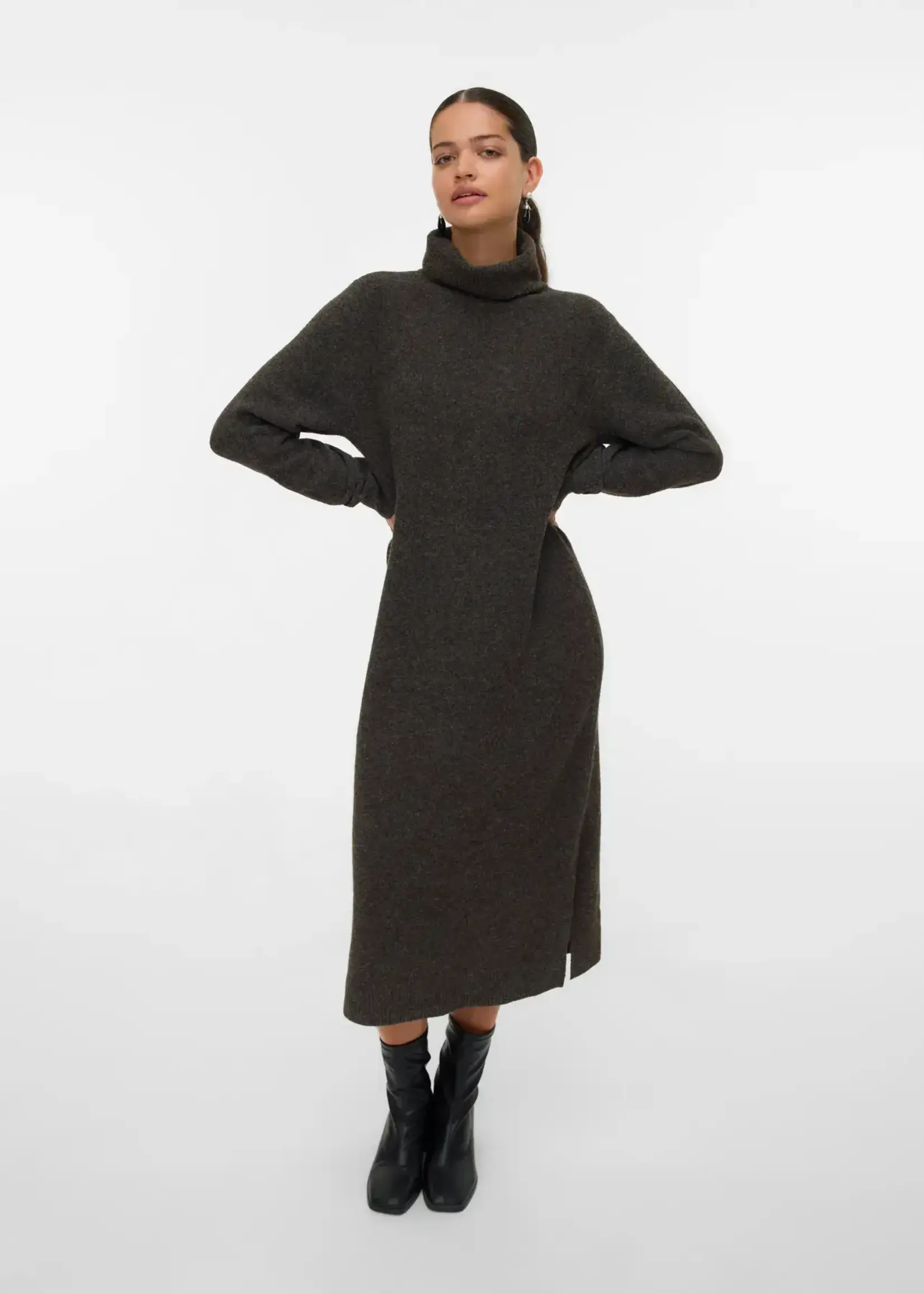 VERO MODA VMBOOM LS ROLLNECK DRESS