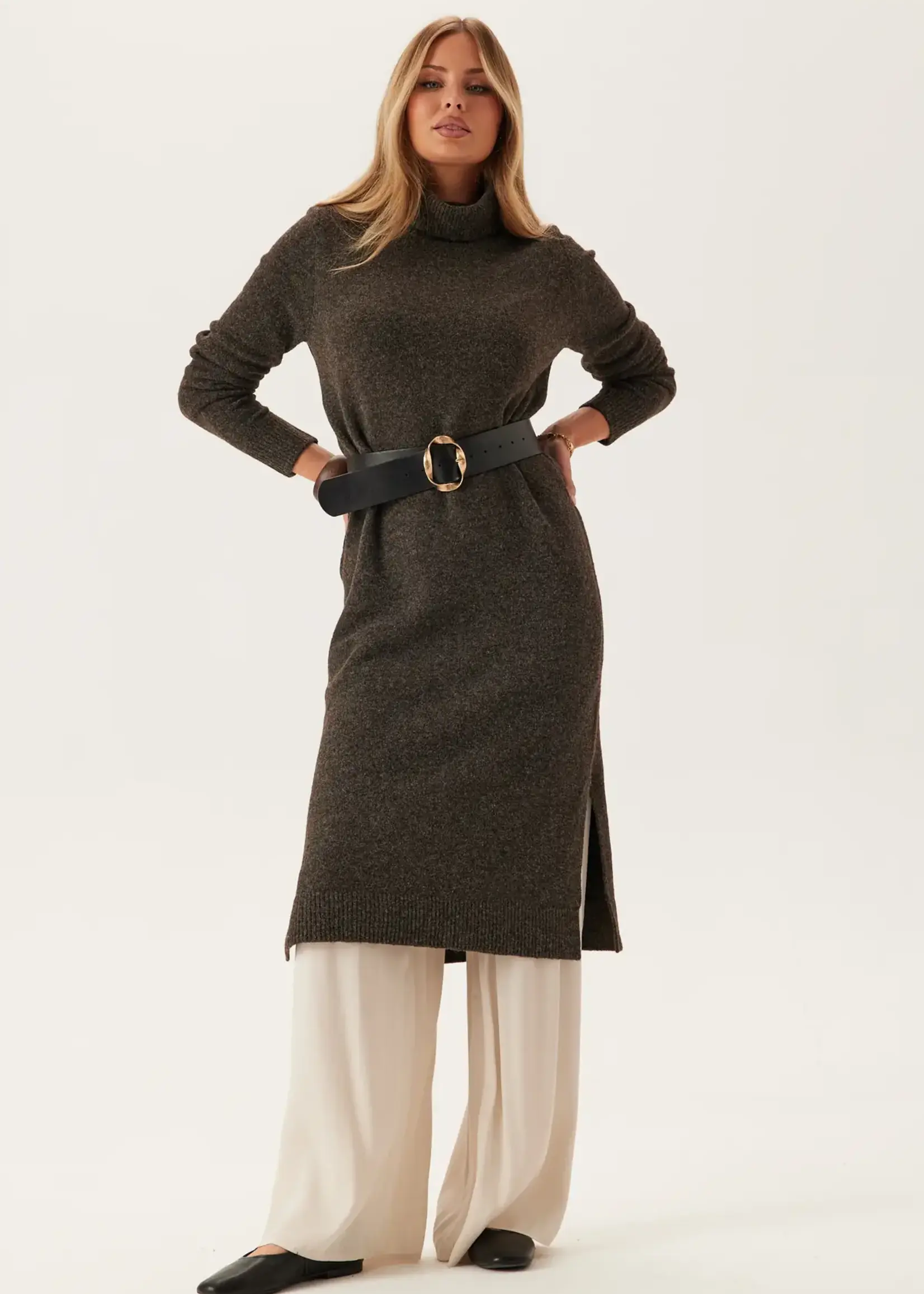 VERO MODA VMBOOM LS ROLLNECK DRESS
