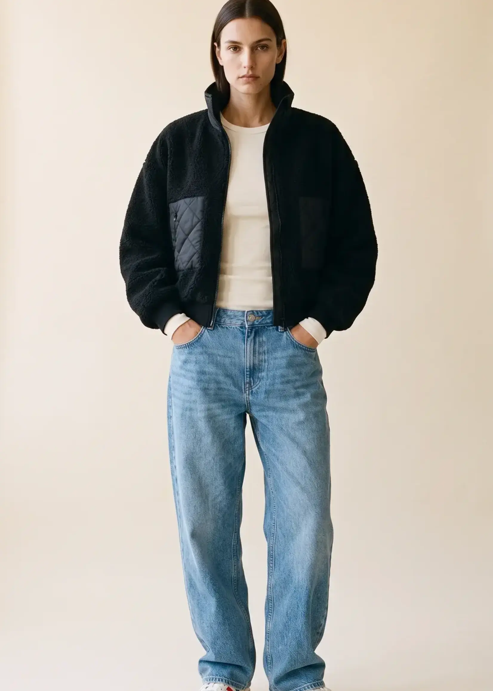 PRIV Tess Teddy Quilted Coat