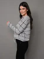 RD STYLE BOUDICA  CARDIGAN STRIPE/TIE BOTTOM
