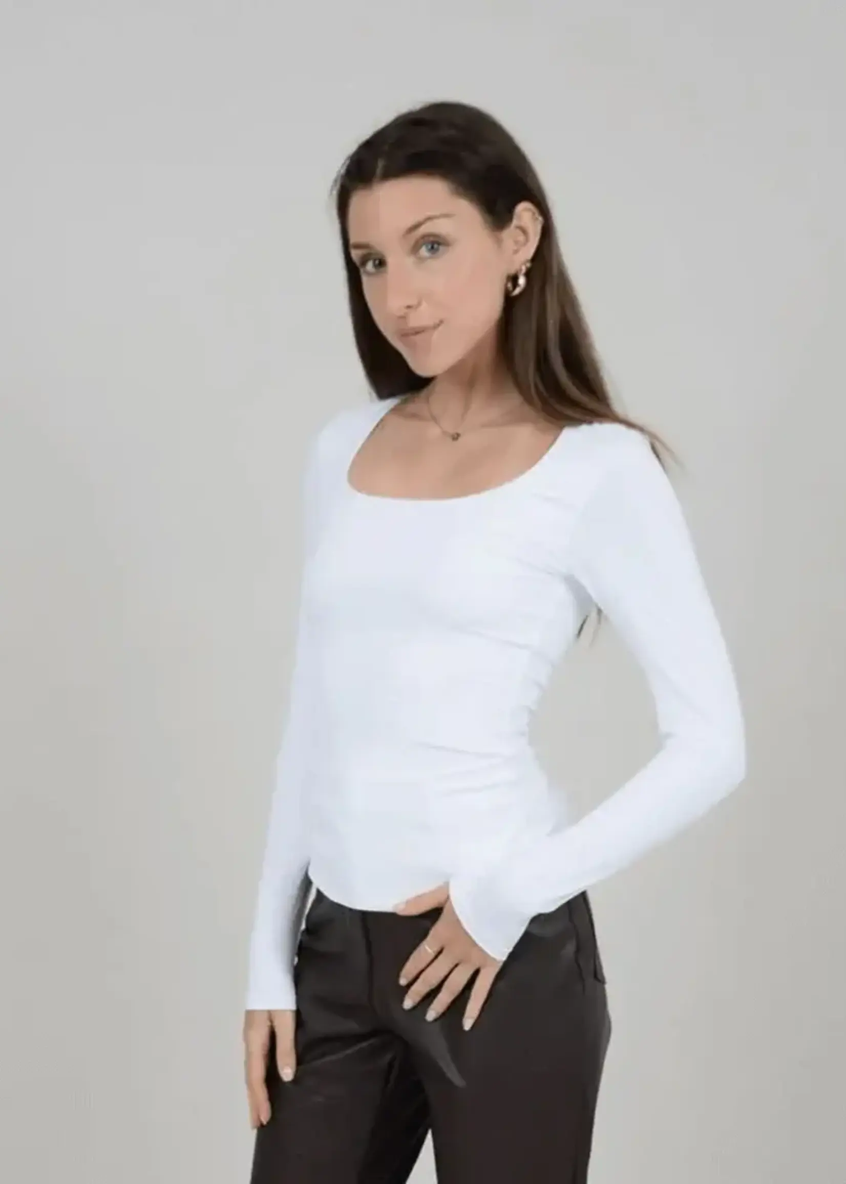 RD STYLE MARIANA UNECK LONG SLEEVE TOP