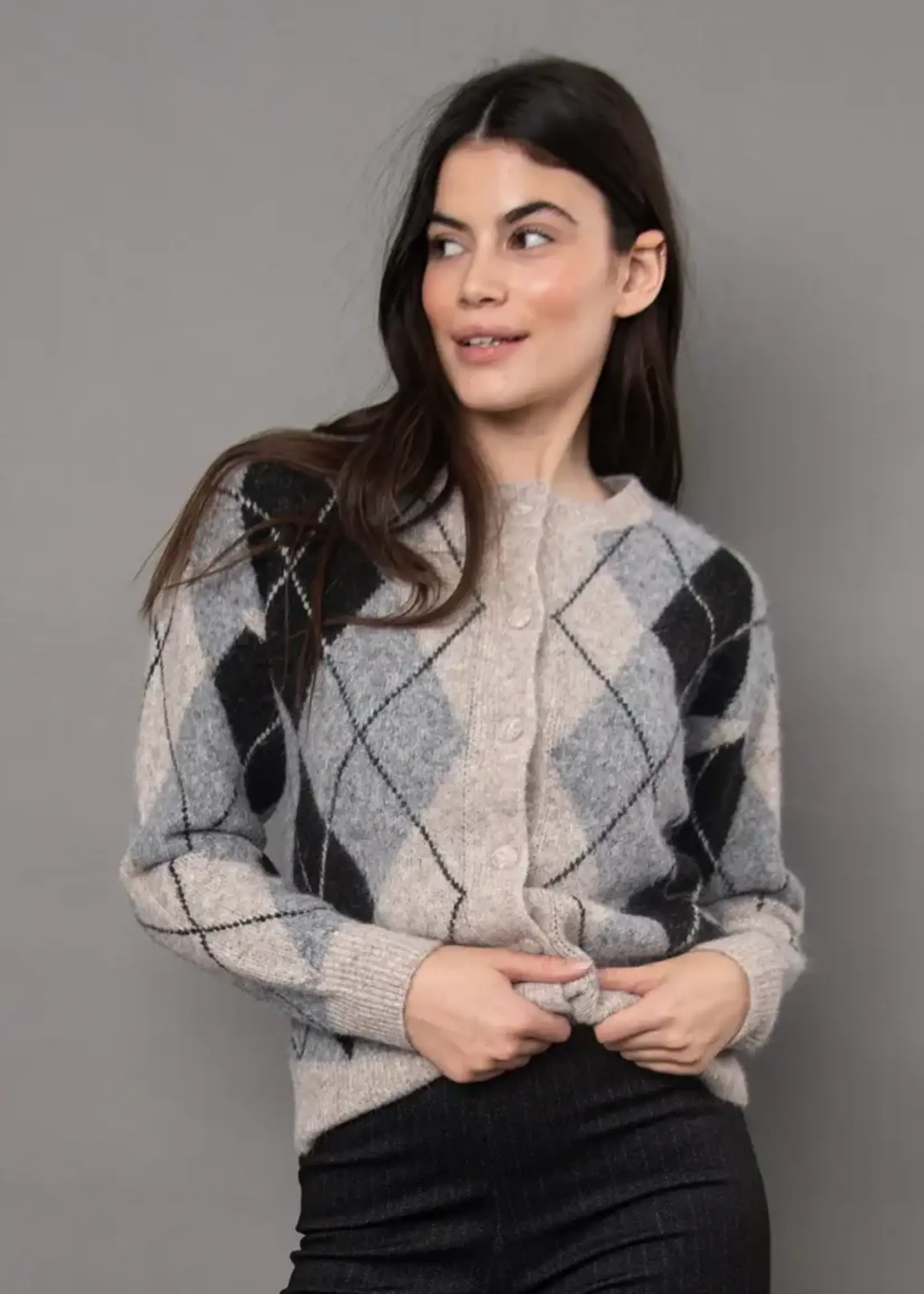 RD STYLE Argyle CARDIGAN
