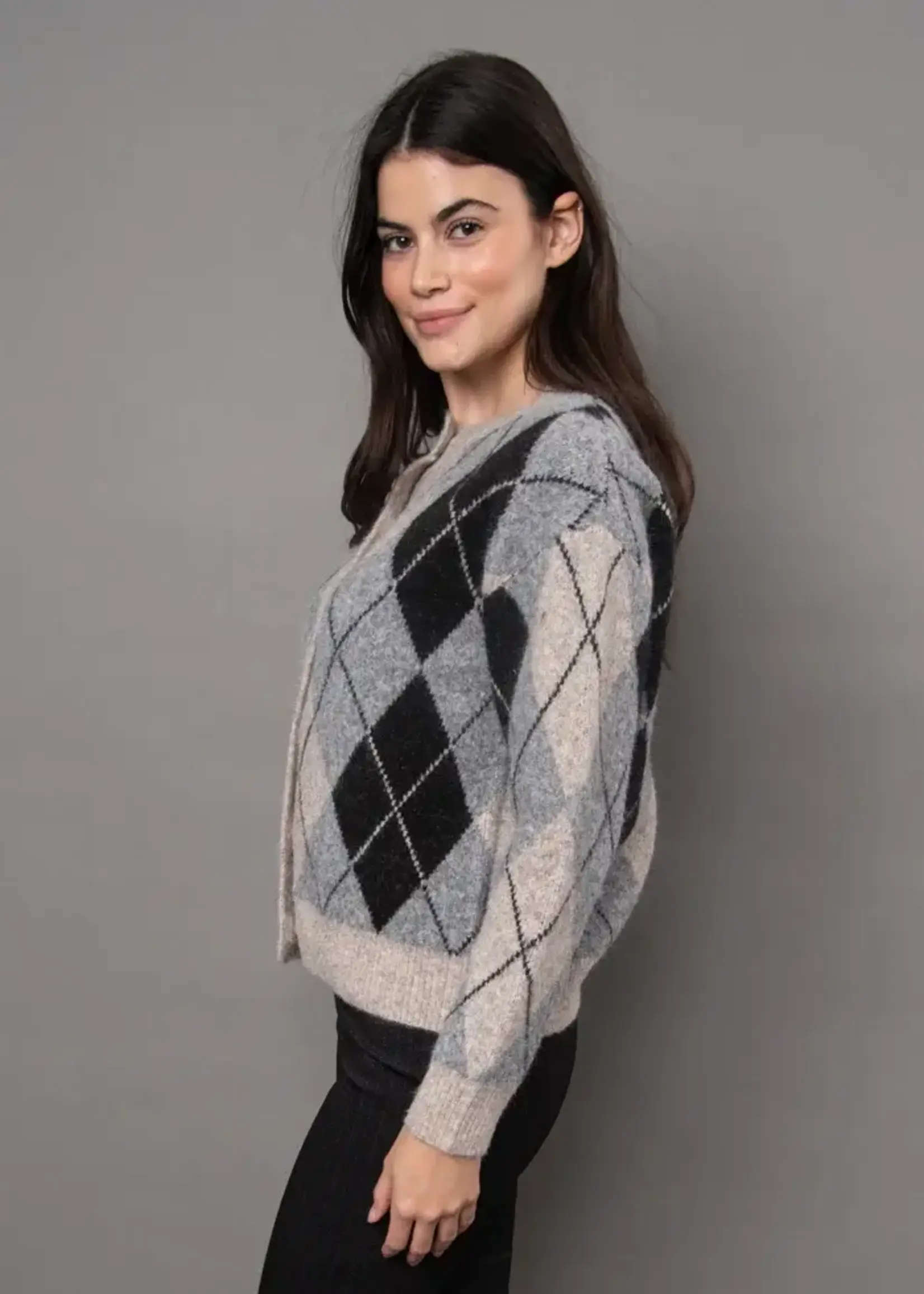 RD STYLE Argyle CARDIGAN