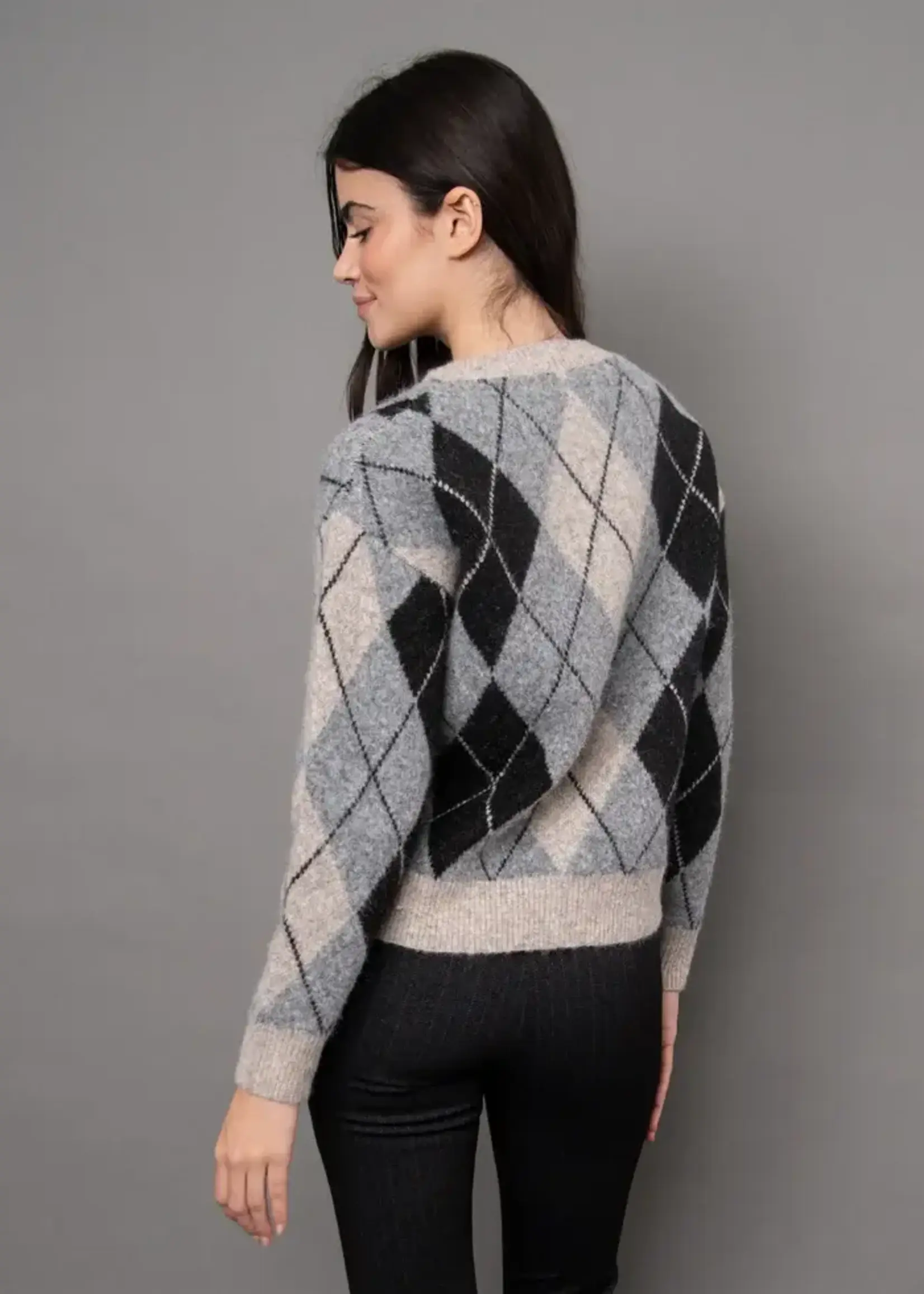 RD STYLE Argyle CARDIGAN