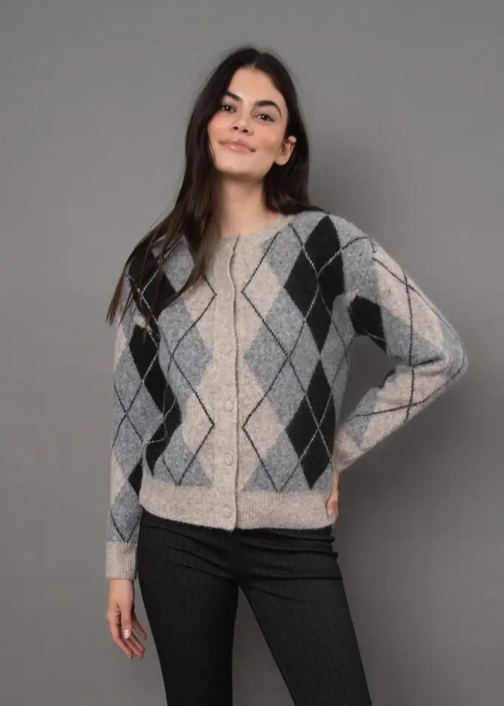 RD STYLE Argyle CARDIGAN