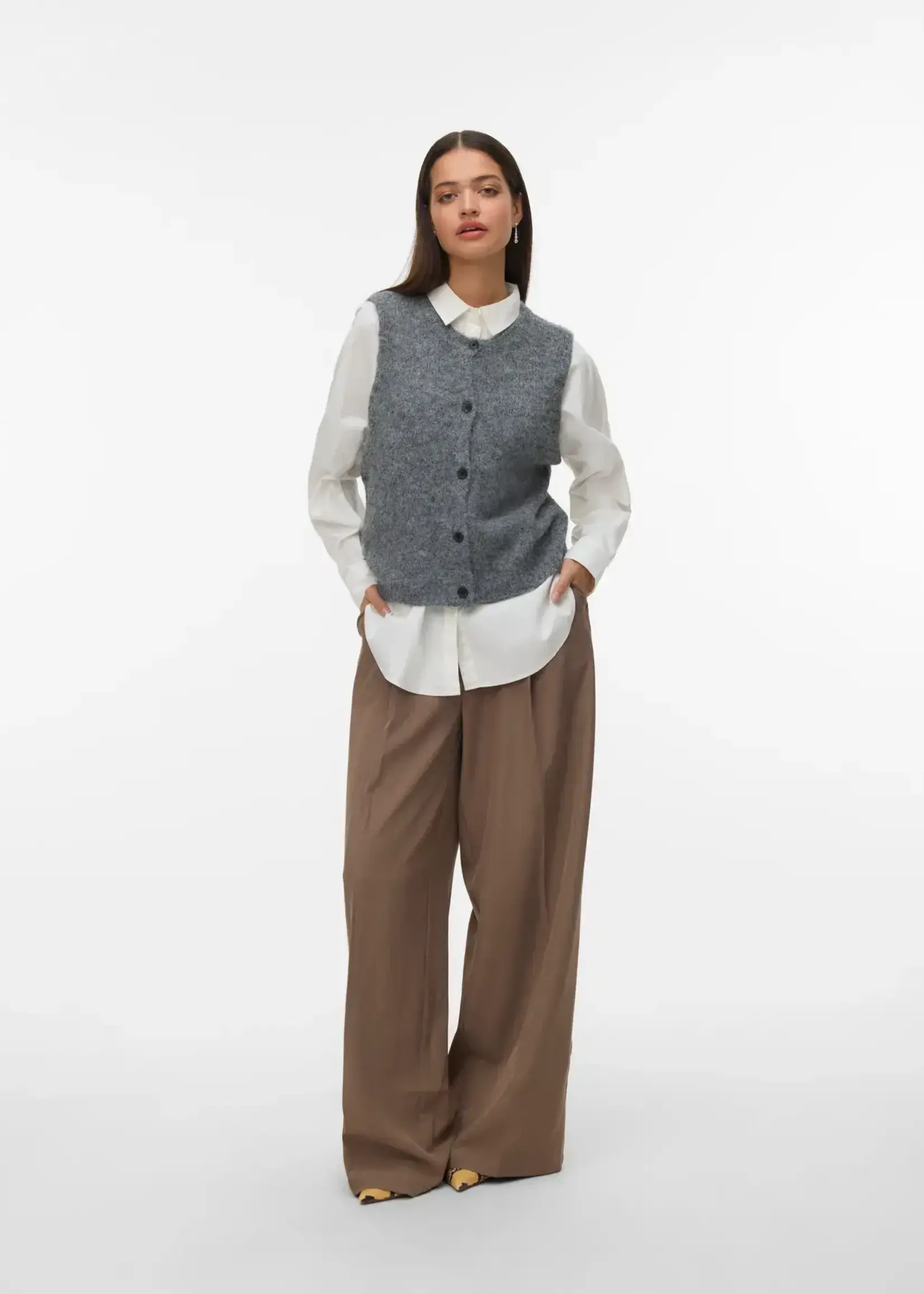 VERO MODA VMNOVAH BUTTON up VEST