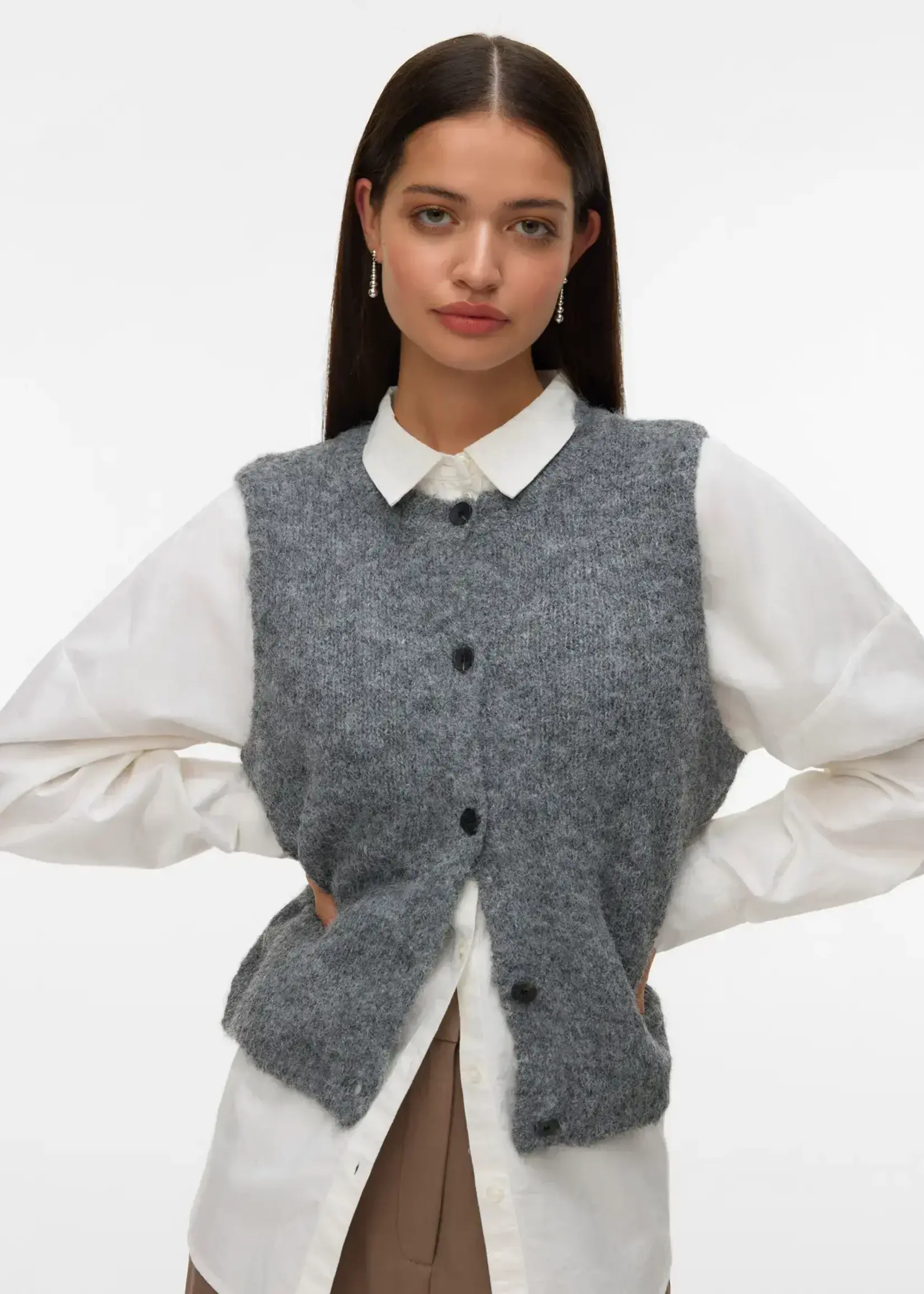 VERO MODA VMNOVAH BUTTON up VEST