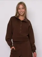 RD STYLE MALTA MOCK NECK BUTTON FLEECE