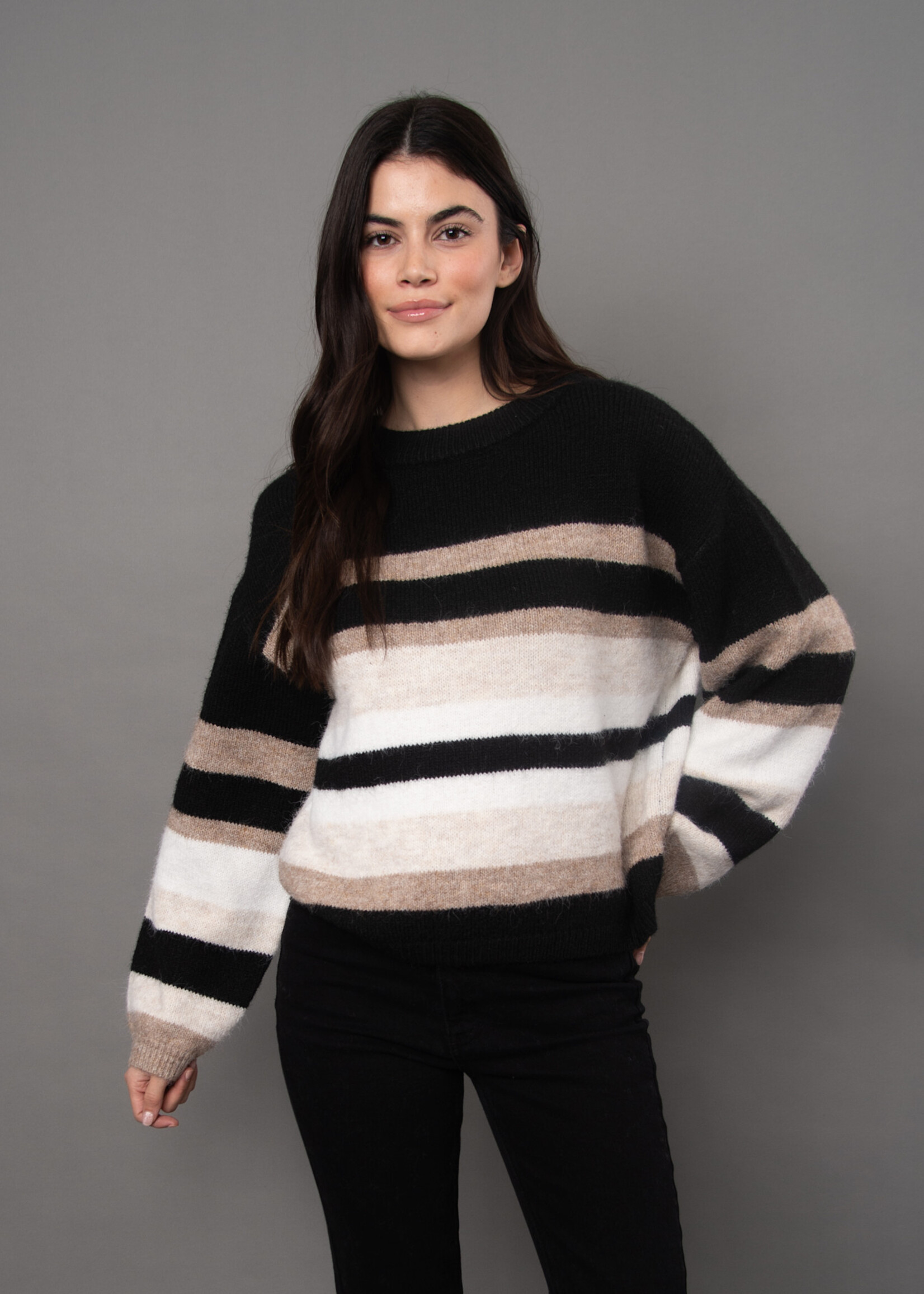 RD STYLE FAUSTINA STRIPE SWEATER
