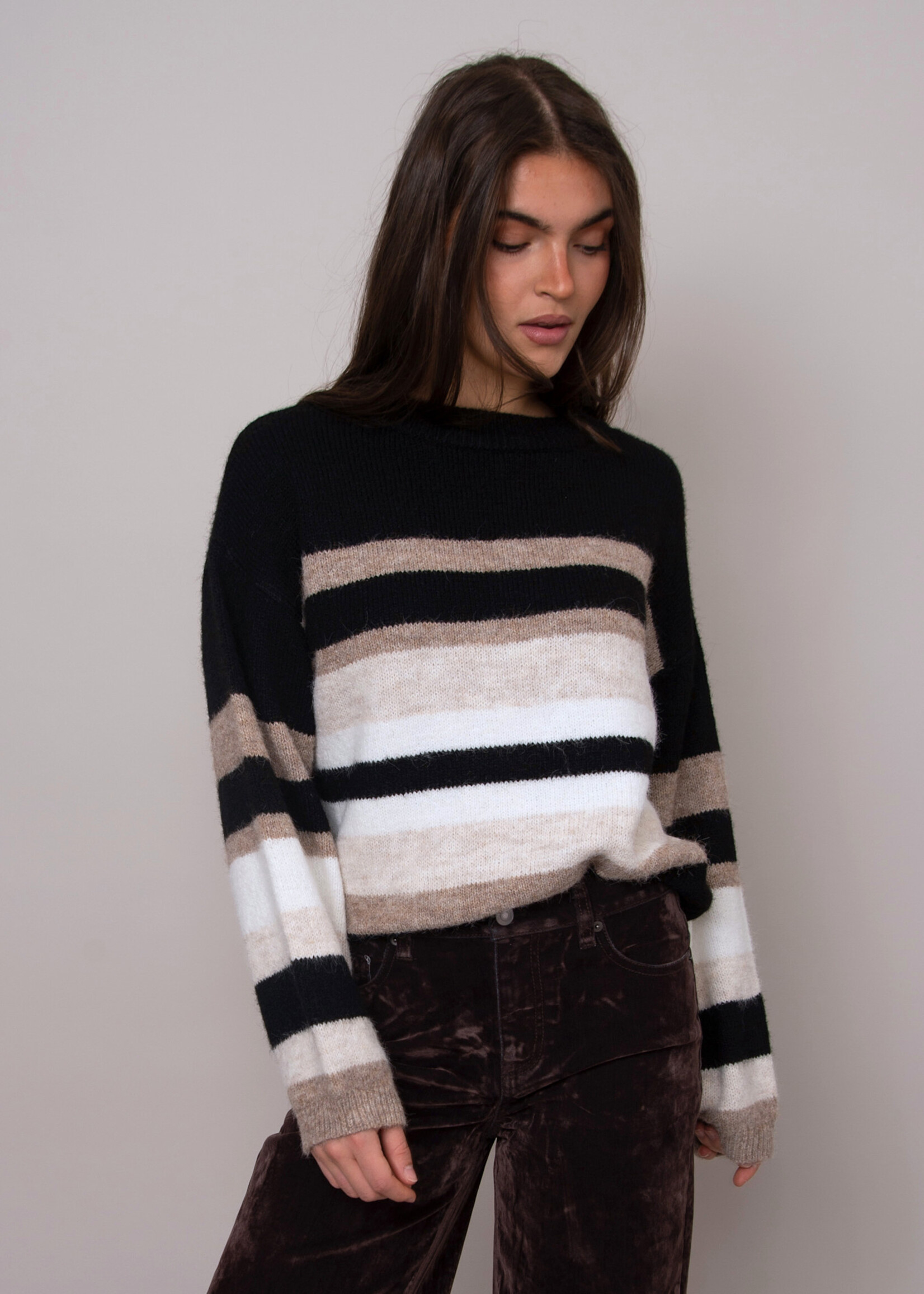 RD STYLE FAUSTINA STRIPE SWEATER