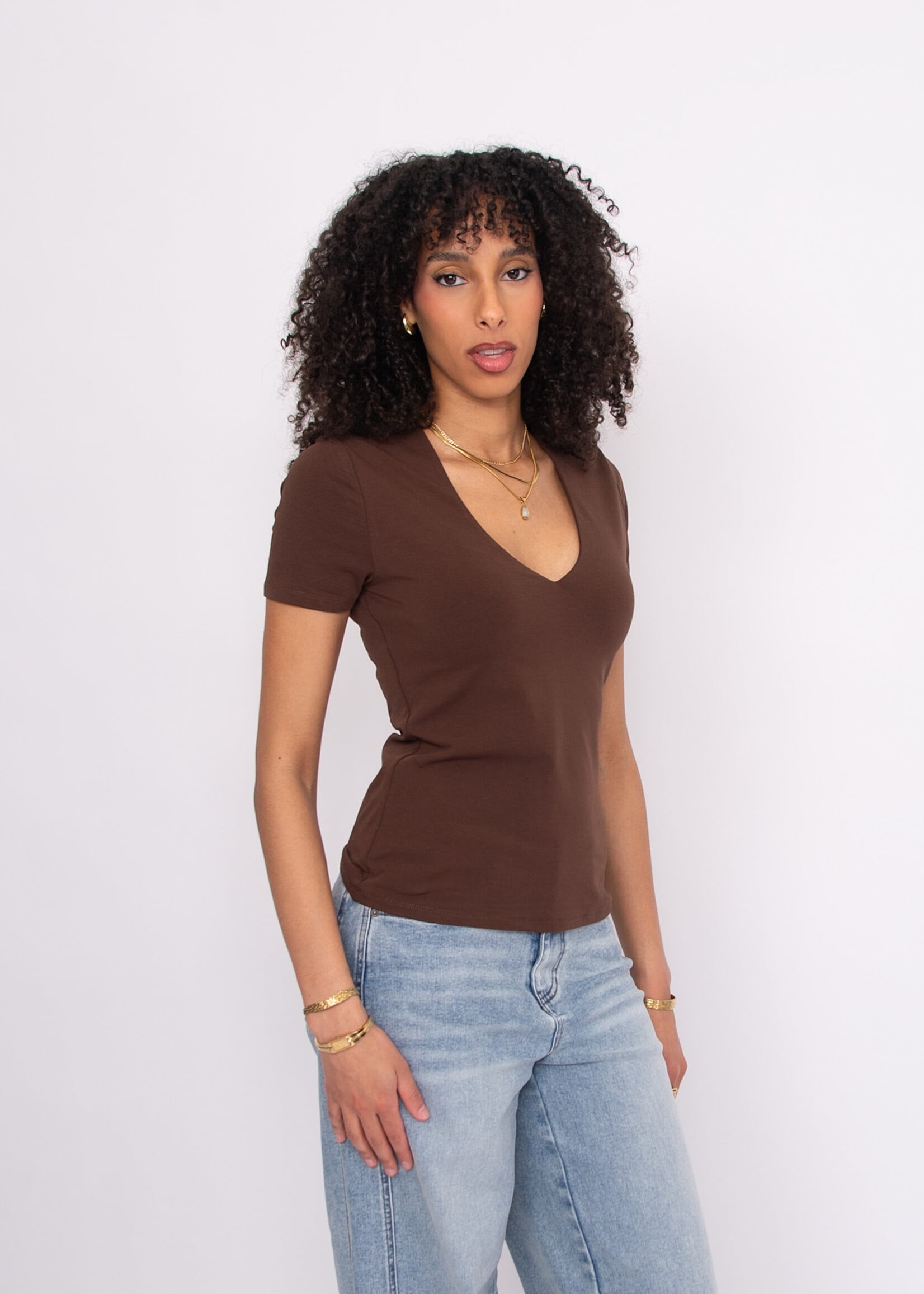RD STYLE VALENNA V-NECK TOP