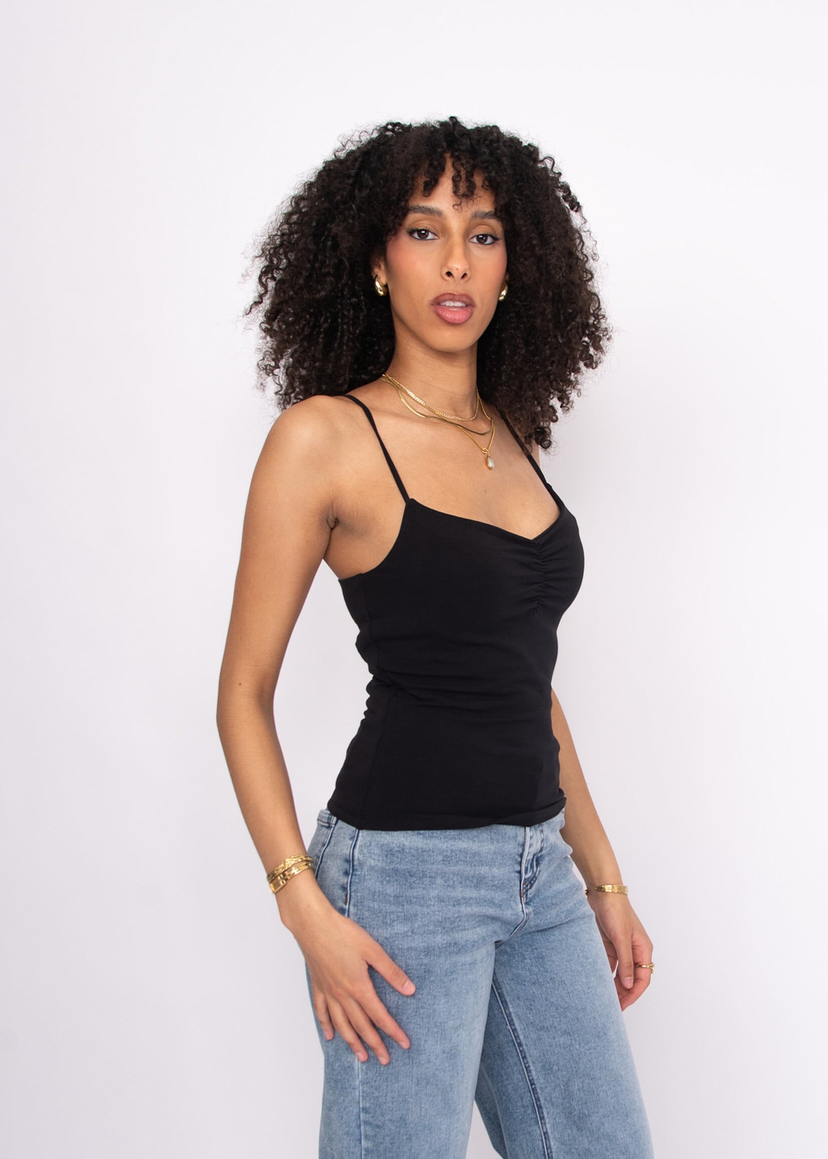RD STYLE SUZAN COTTON CORE SPAGHETTI STRAP TOP