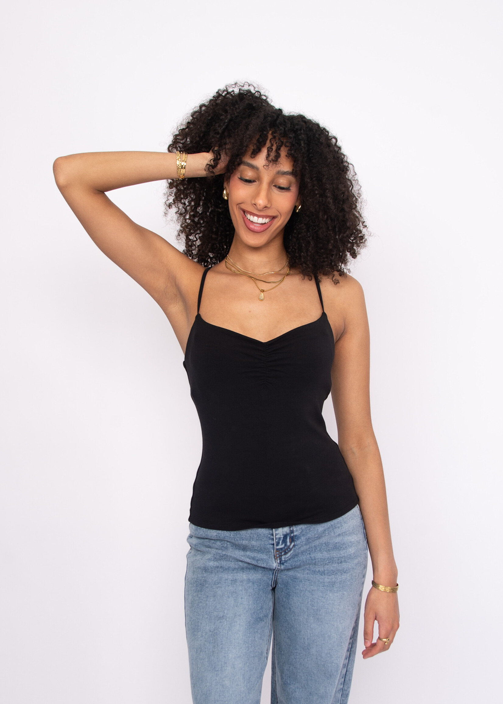 RD STYLE SUZAN COTTON CORE SPAGHETTI STRAP TOP