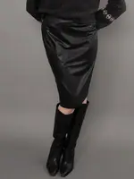 RD STYLE Philona Stretch Faux Leather Skirt