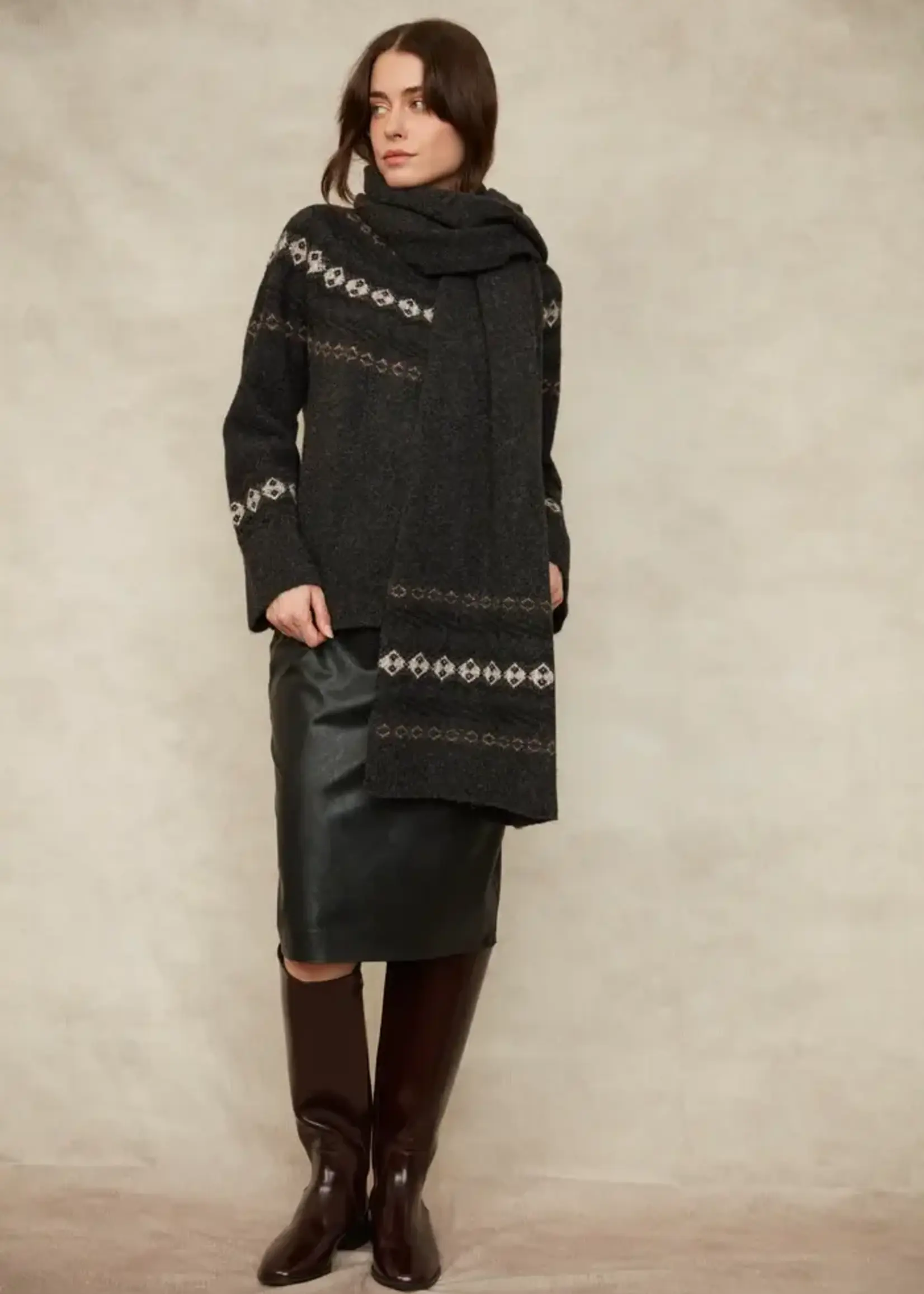 RD STYLE Philona Stretch Faux Leather Skirt